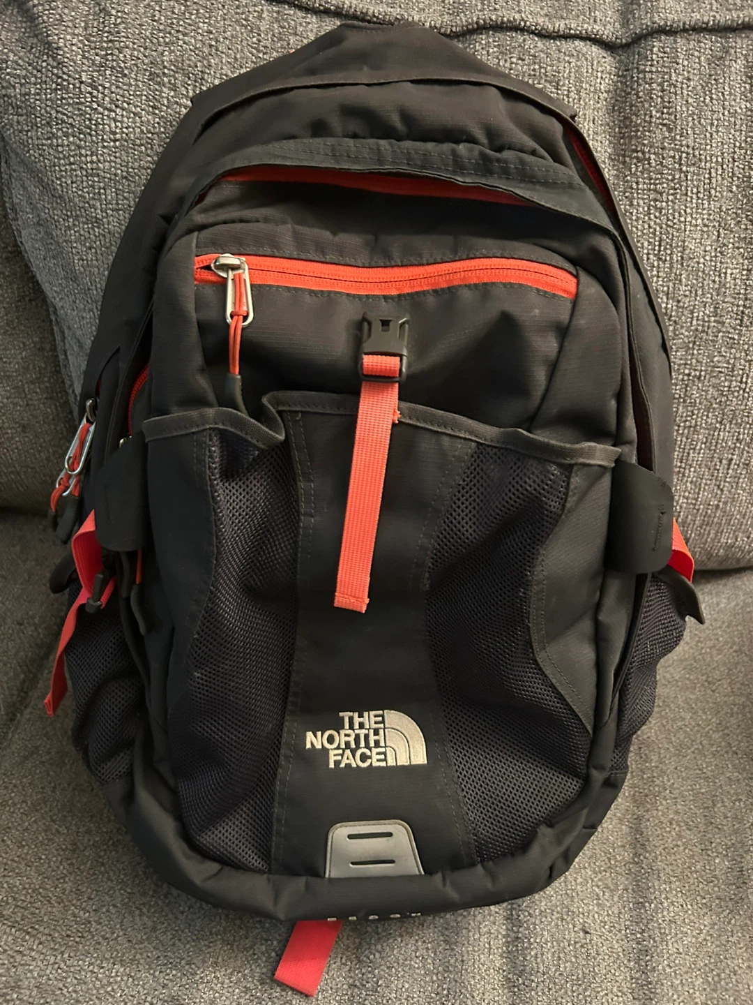 The North Face Backpack Black and Red