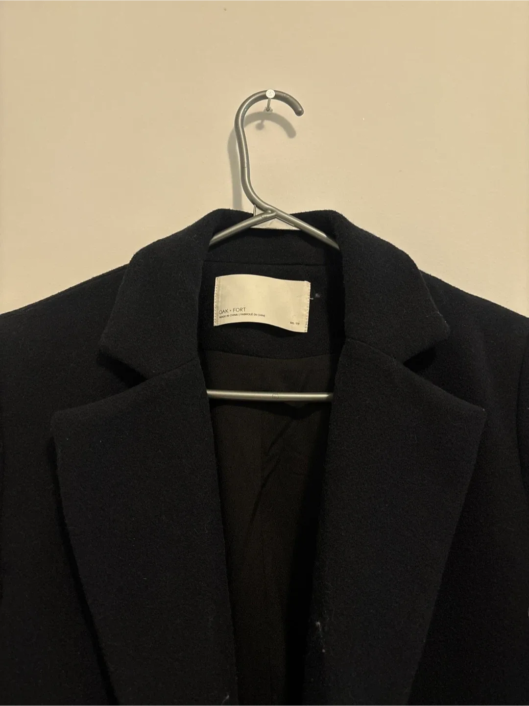 Oak + Fort Black Wool Blend Coat image indicator(2)