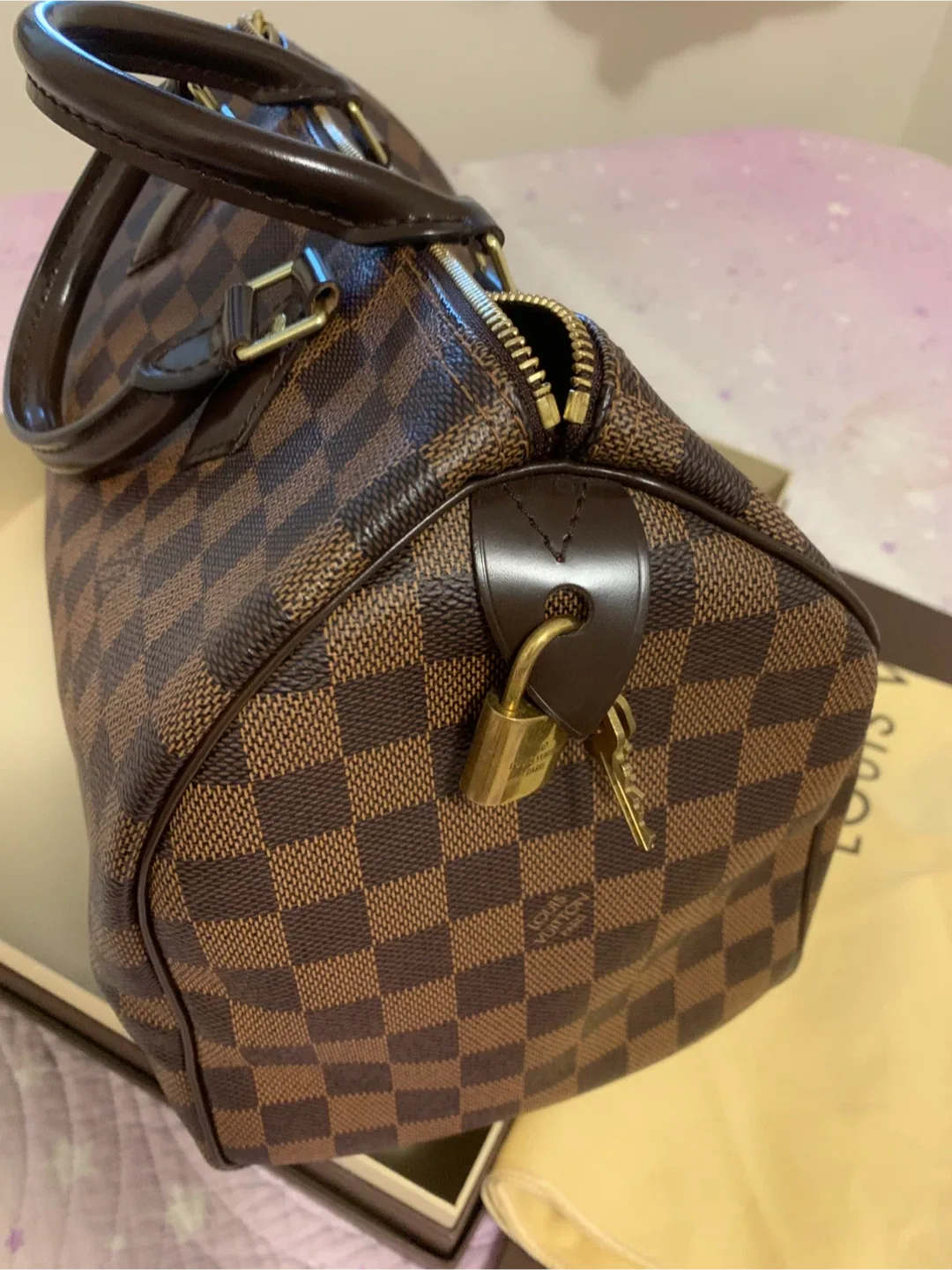 Louis Vuitton Speedy 30 Damier Ebene