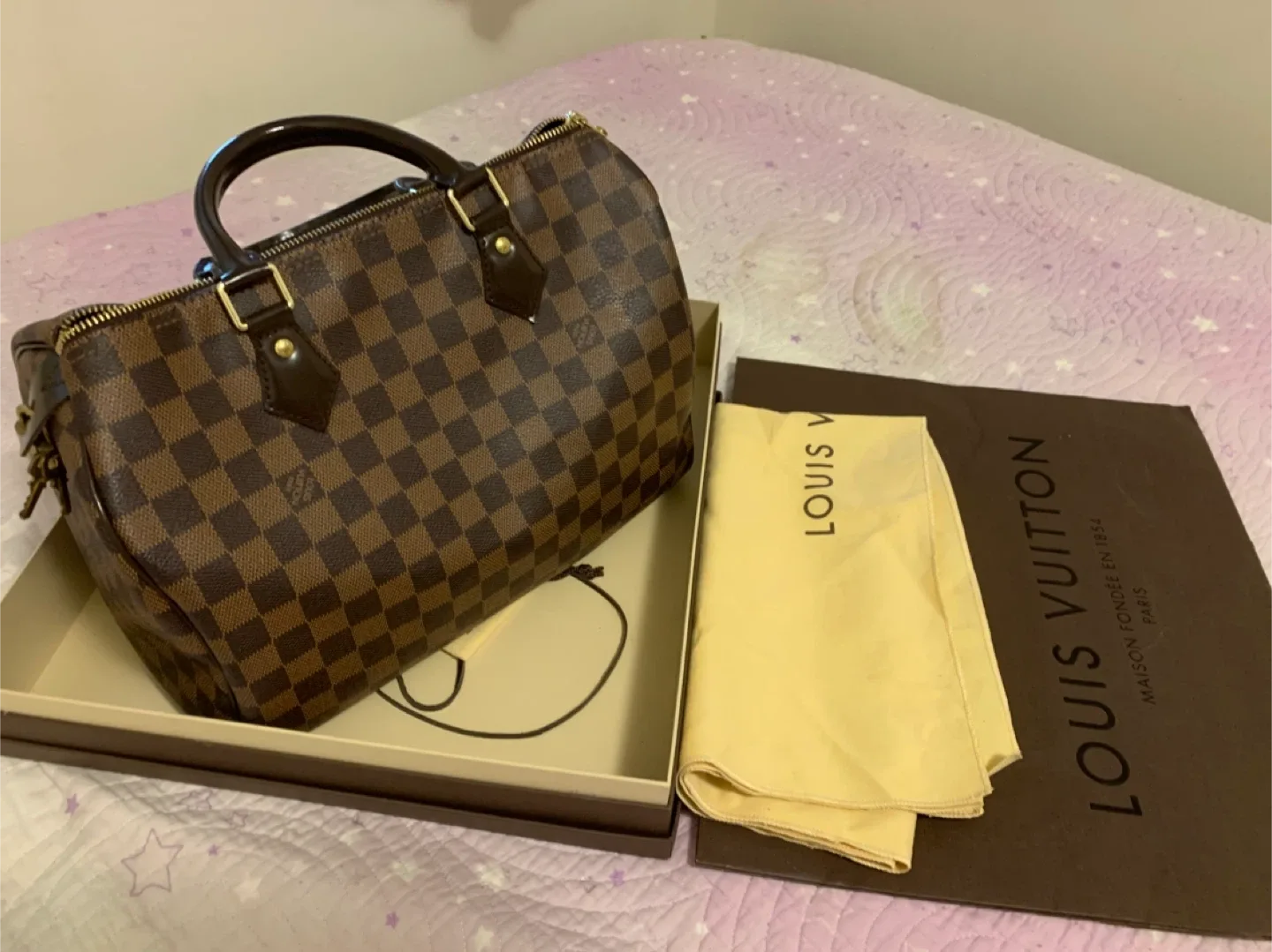 Louis Vuitton Speedy 30 Damier Ebene image indicator(8)