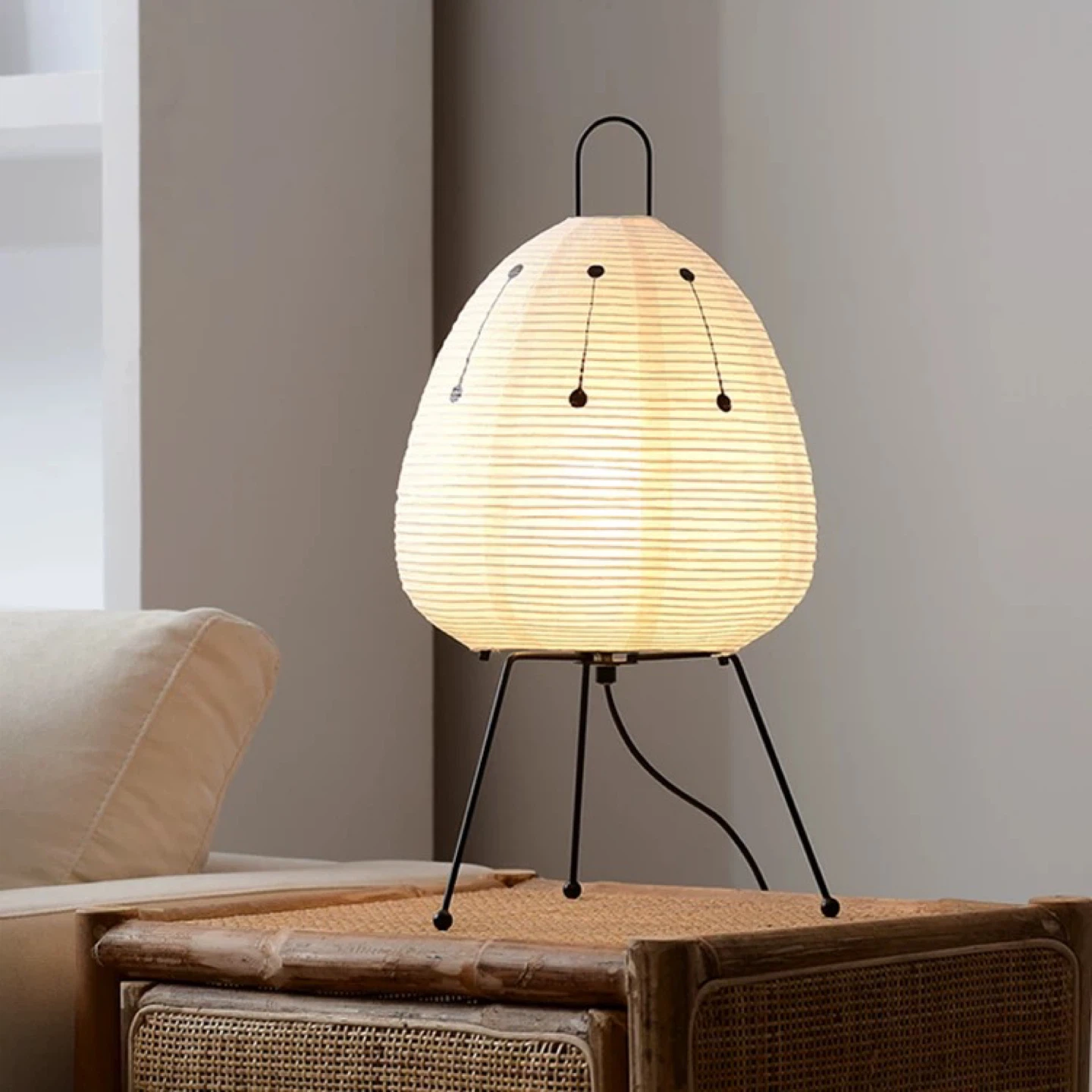 Rice Paper Shade Table Lamp