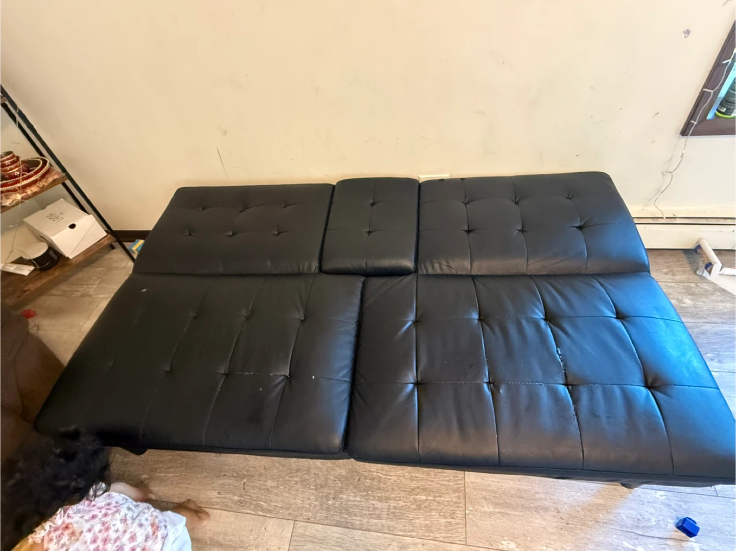 Black Futon Sofa Bed - photo 2