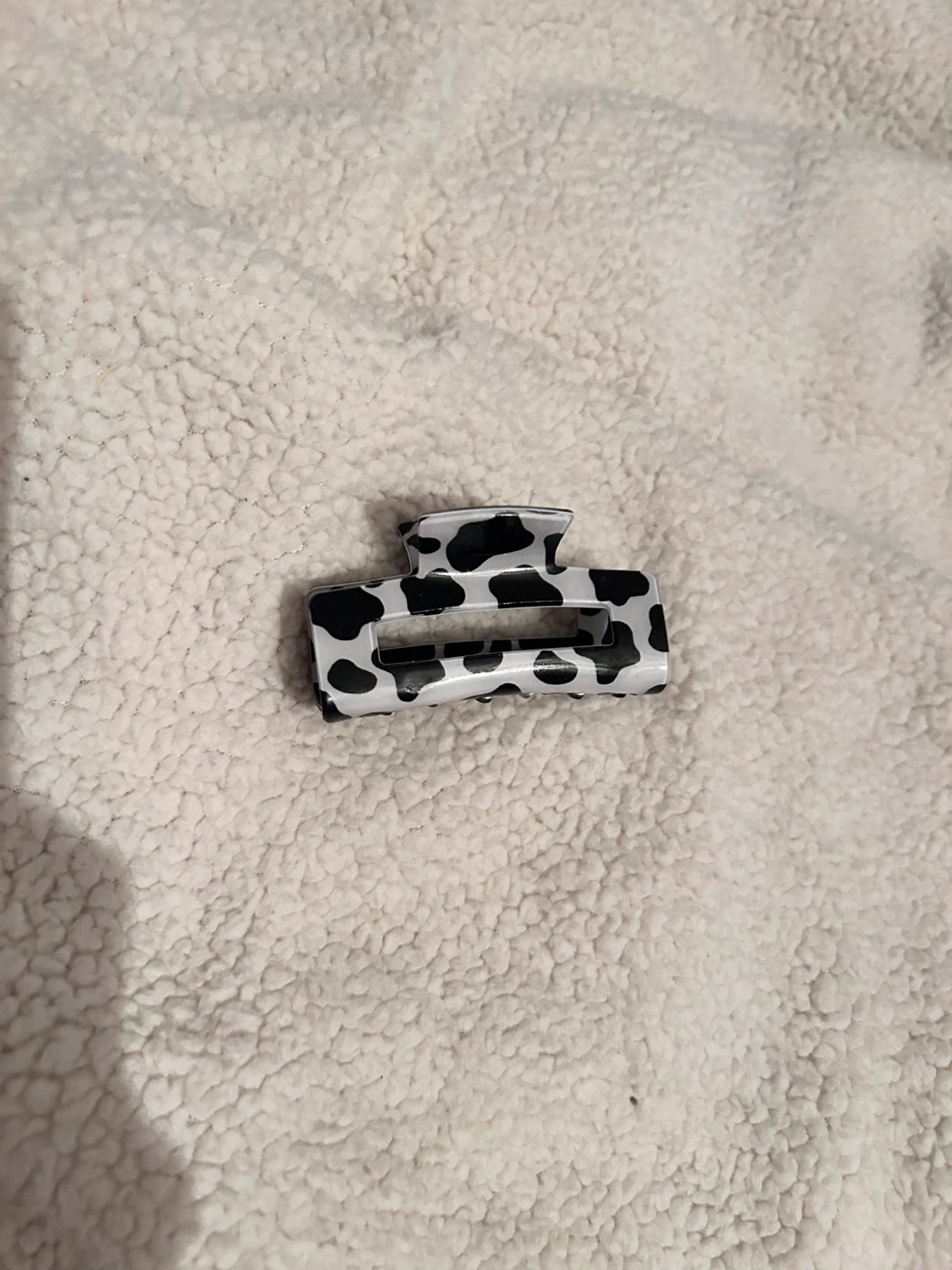 Cow Print Hair Claw Clip