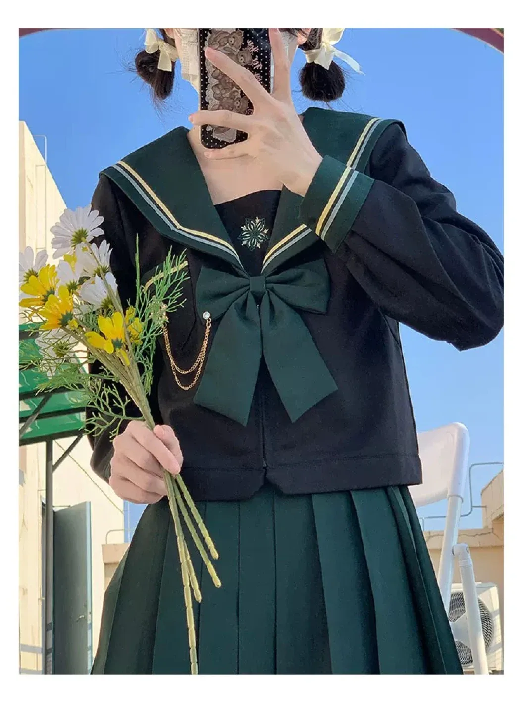 Sakurajima JK Sailor Top(short sleeve)and skirt image indicator(3)