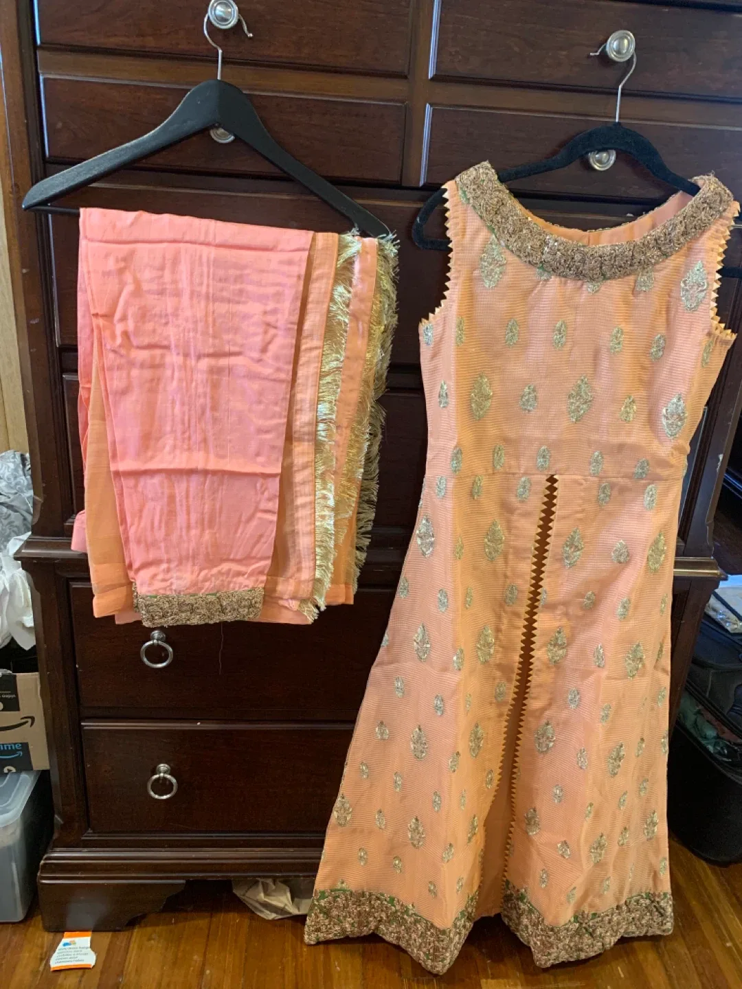 Peach Salwar Kameez Suit image indicator(3)