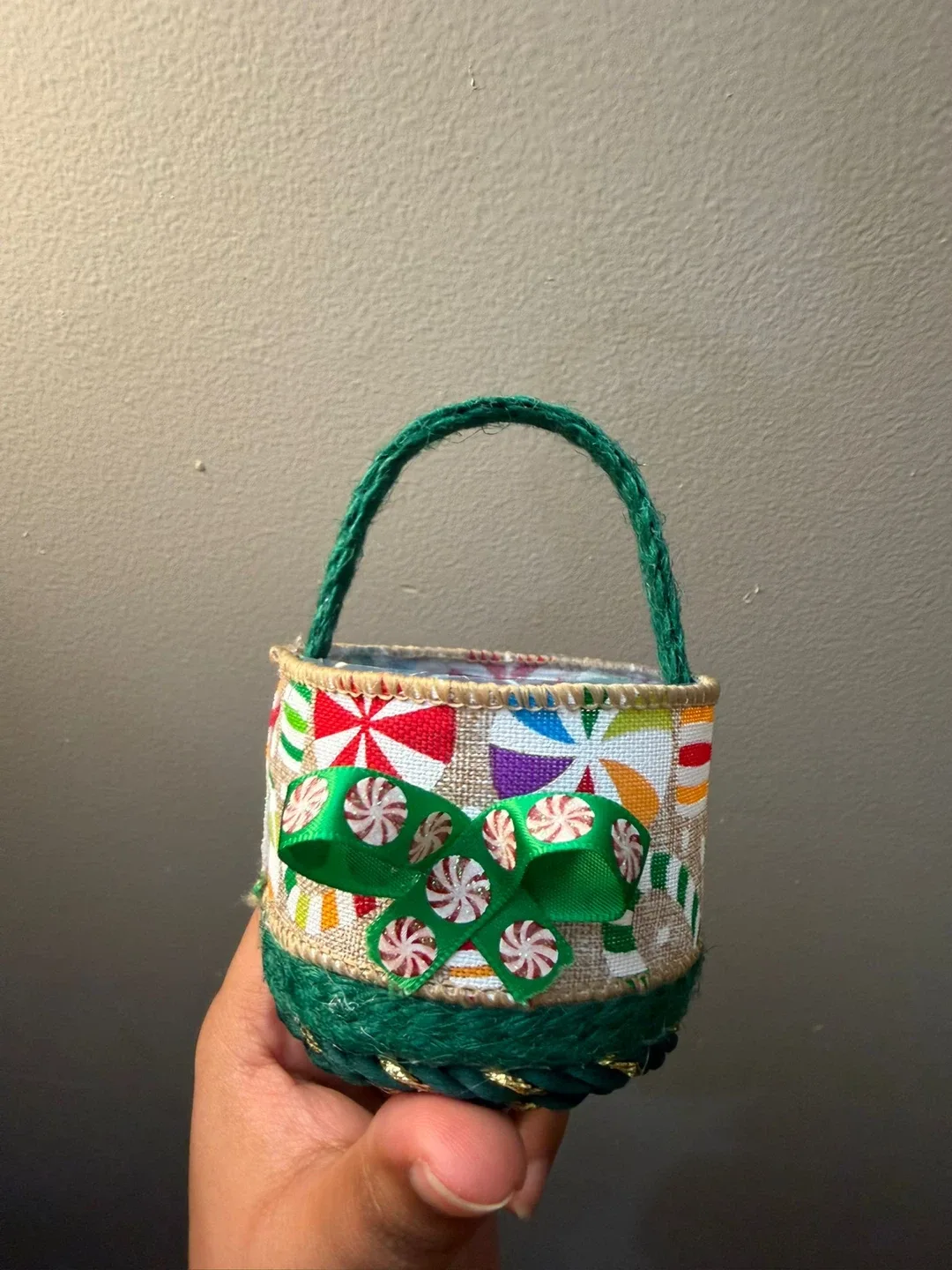 Handmade Decorative Mini Christmas Basket