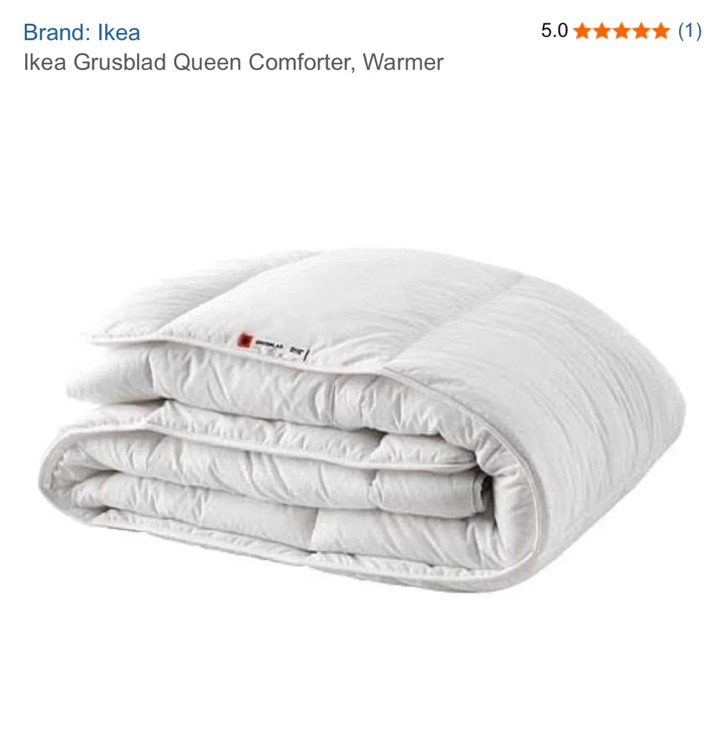 IKEA Grusblad Queen Comforter, Warmer image indicator(3)