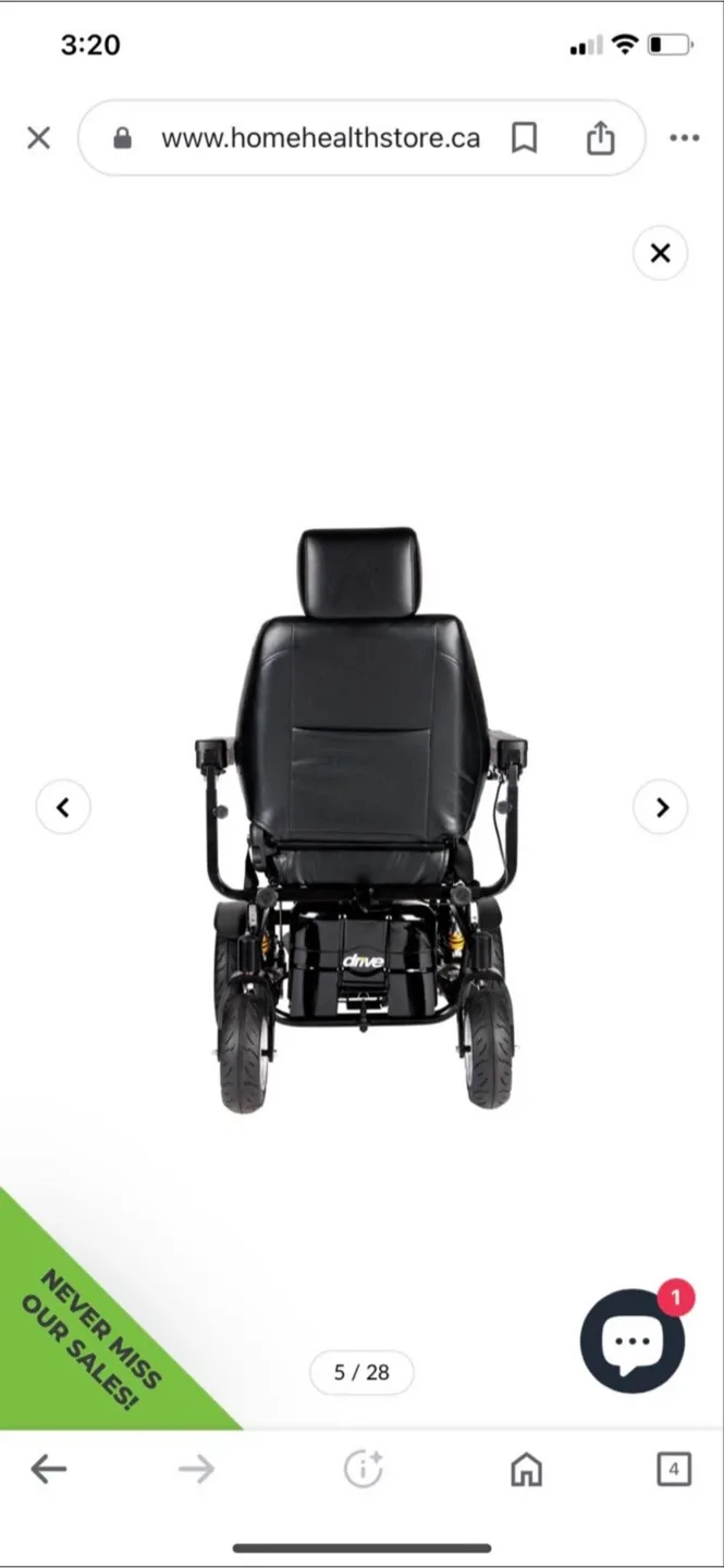 Drive Medical Trident Power Wheelchair image indicator(2)