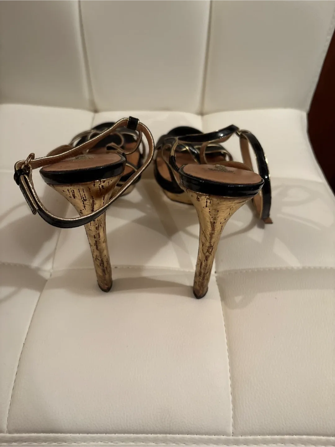 Marciano Black & Gold Heels Size 39 image indicator(3)