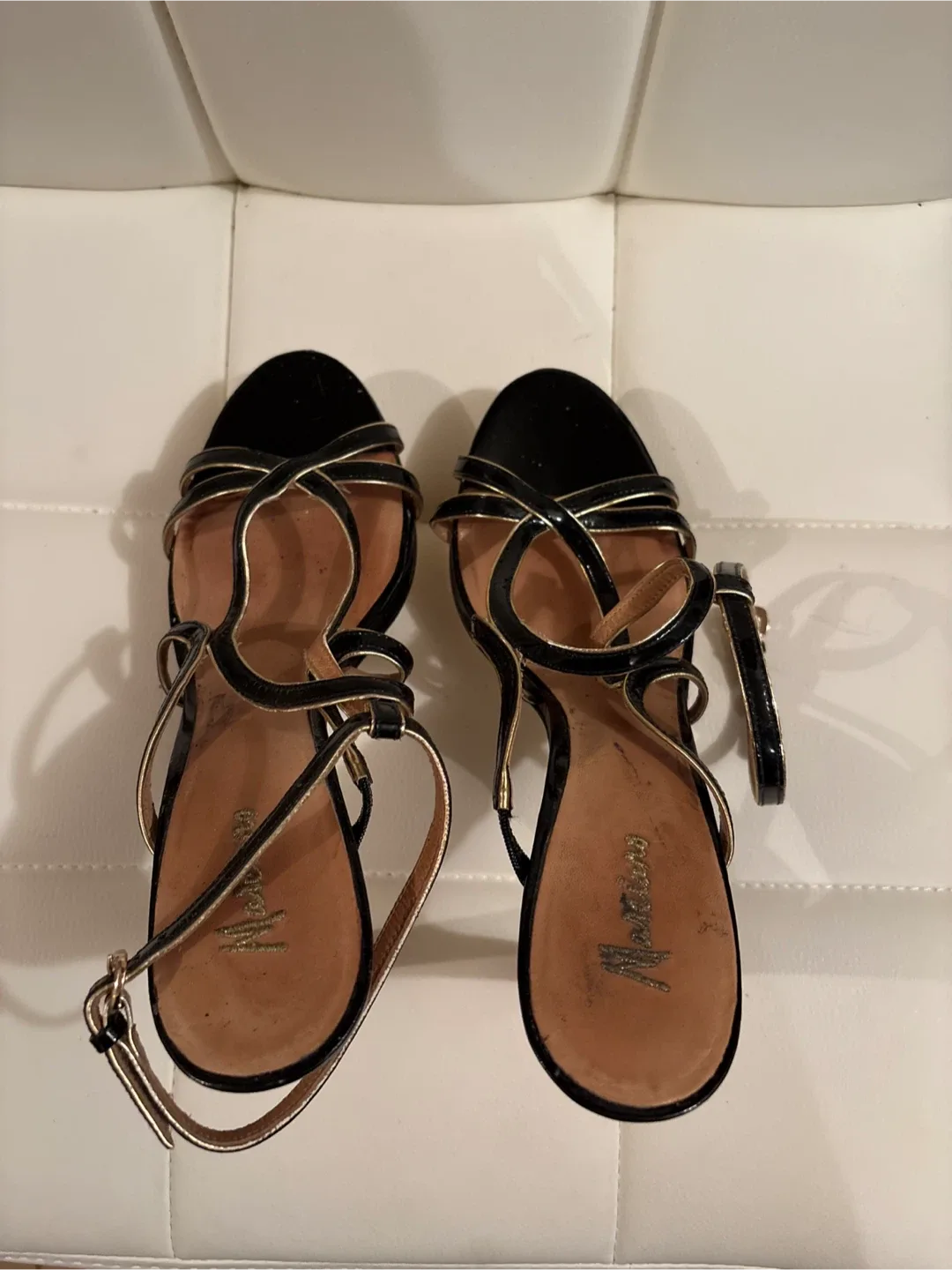 Marciano Black & Gold Heels Size 39 image indicator(4)