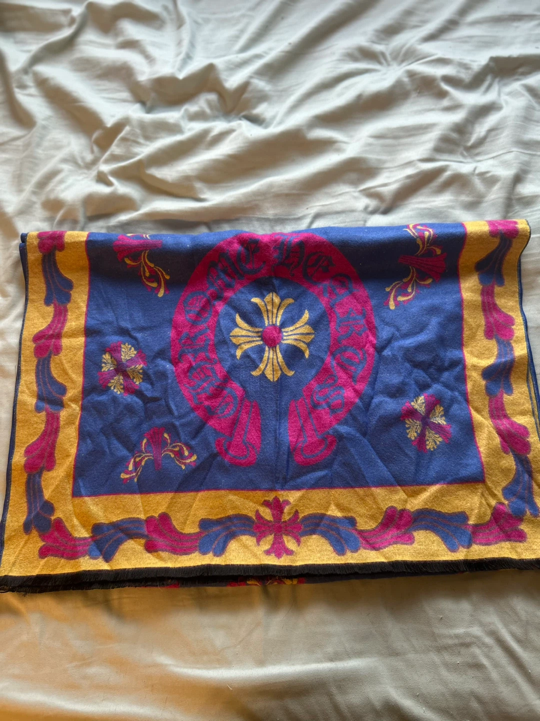 Scarf - Blue, Pink, Yellow