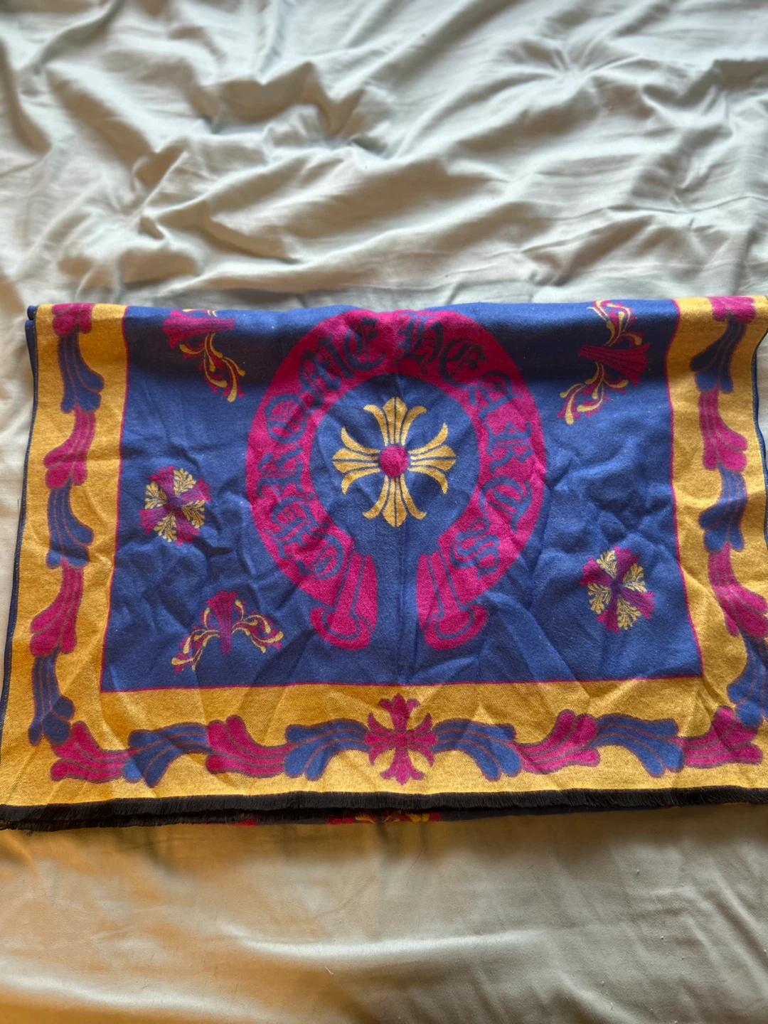 Scarf - Blue, Pink, Yellow - photo 3