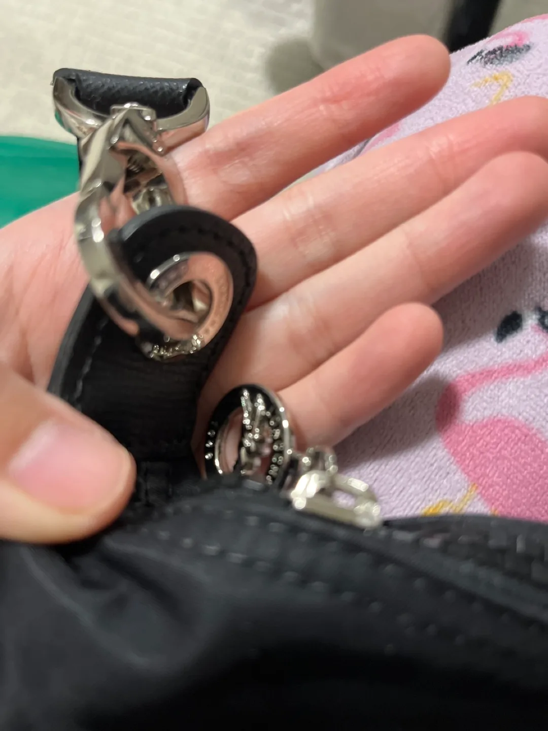 Authentic Longchamp Black Backpack image indicator(2)