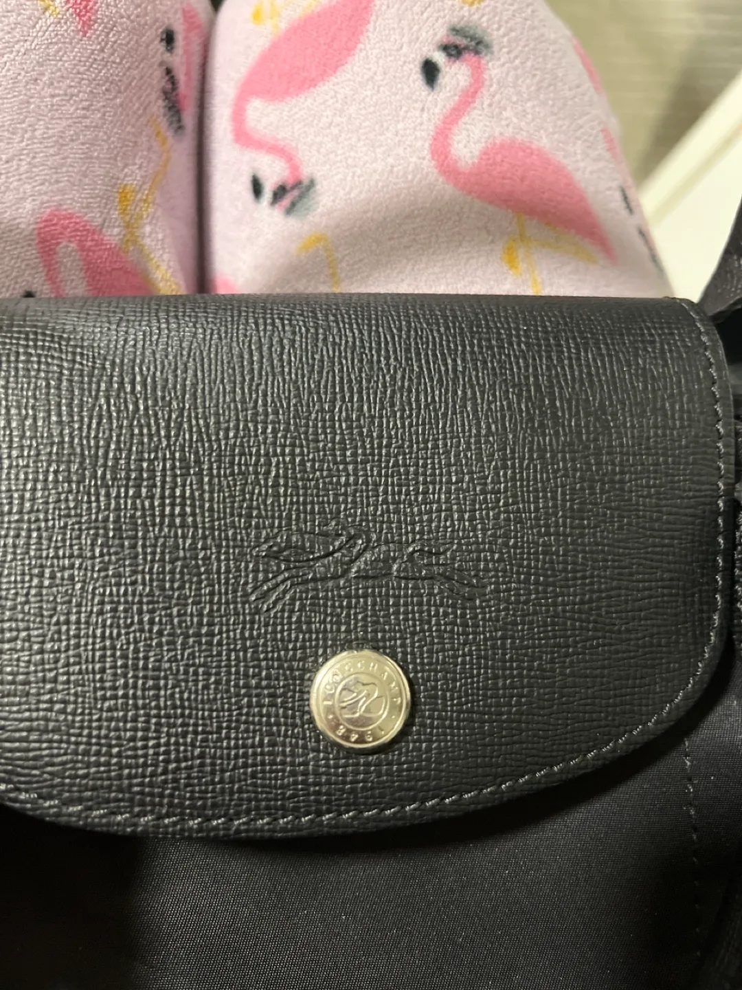 Authentic Longchamp Black Backpack image indicator(3)