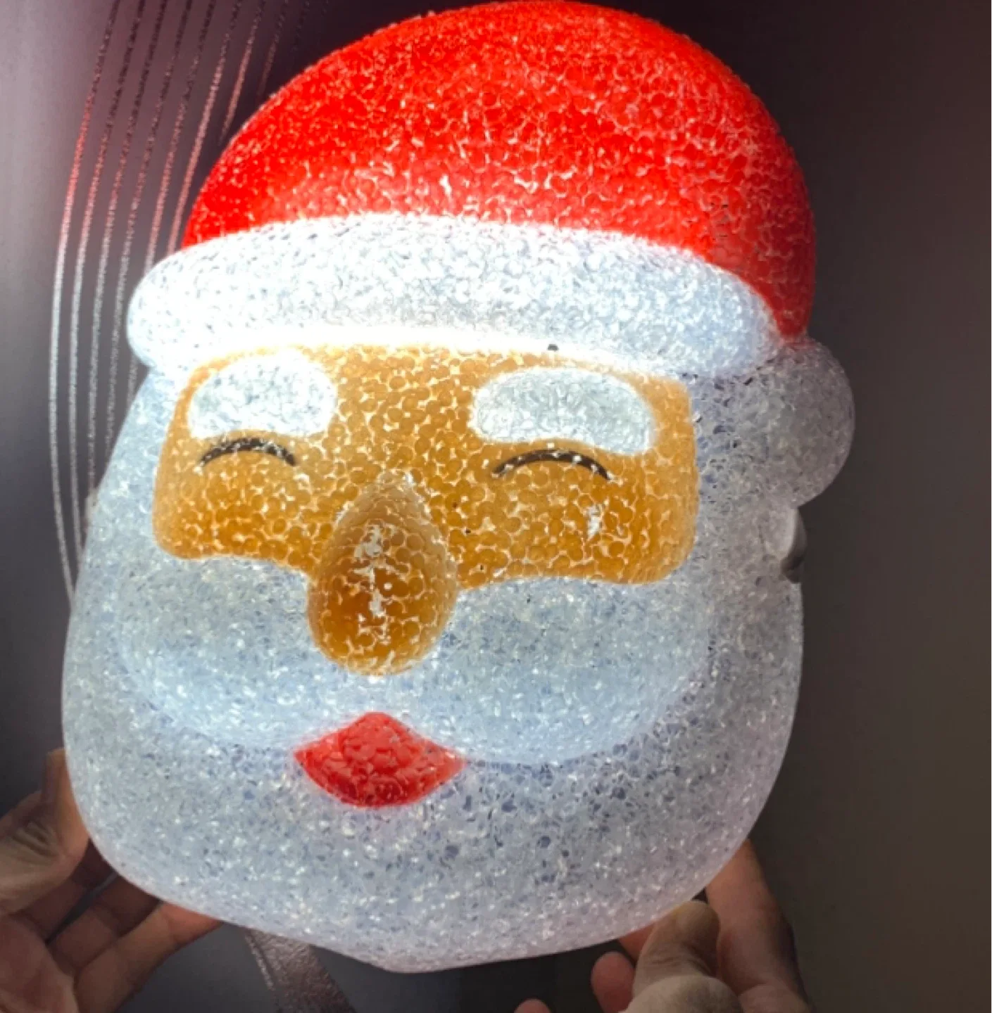 Vintage Blow Mold Santa Head, 2 for $5 image indicator(5)