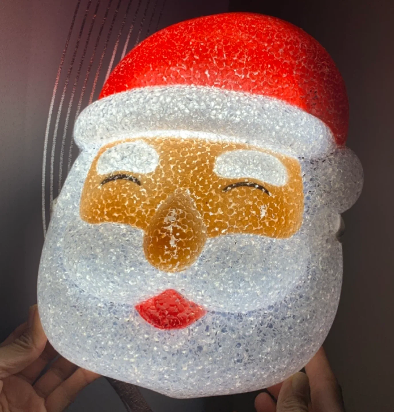 Vintage Blow Mold Santa Head, 2 for $5 image indicator(6)