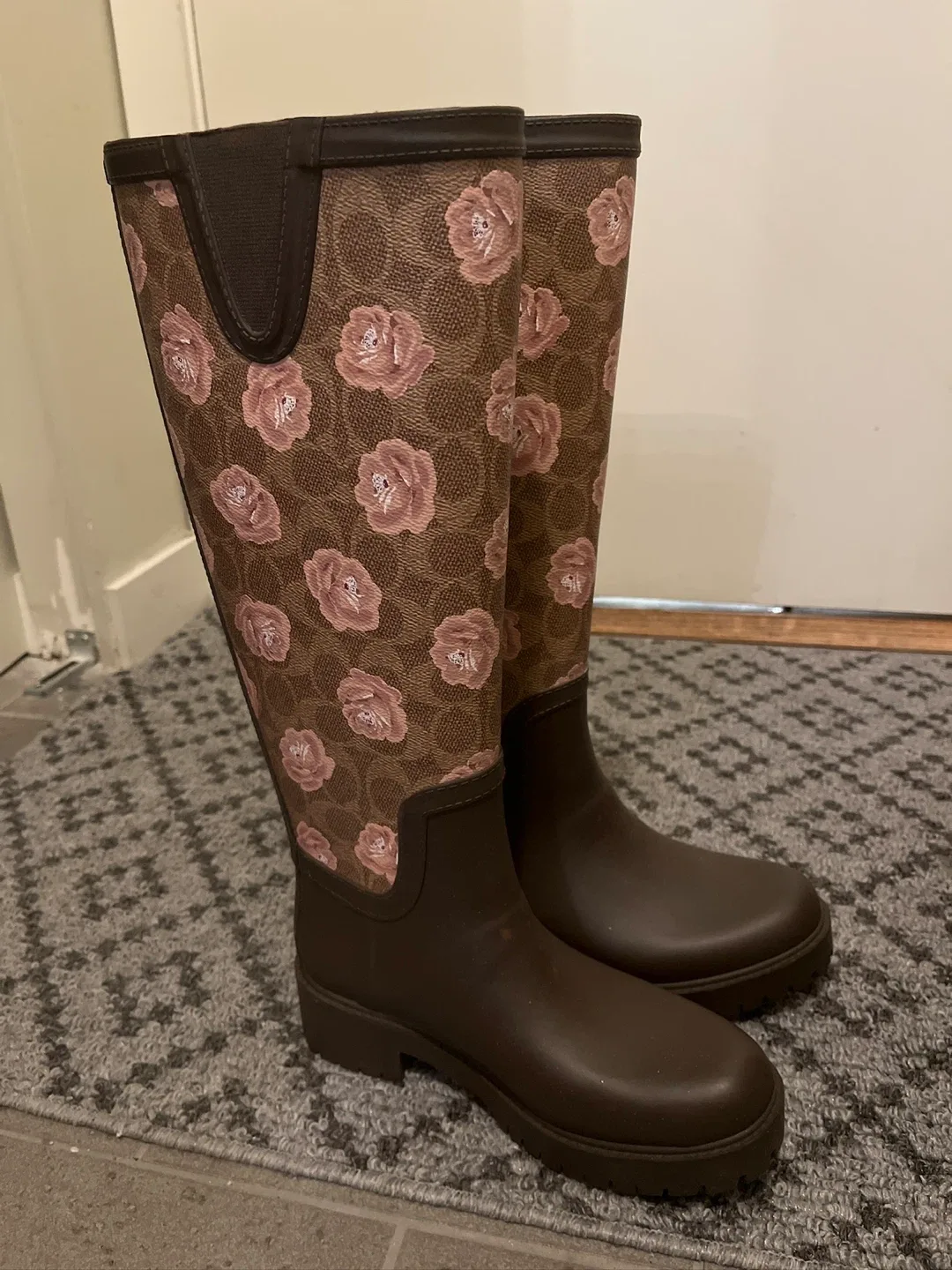 Coach Rain Boots Size 5B