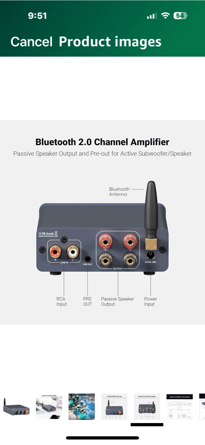 Fosi Audio BT20A Pro HiFi Amplifier - photo 4