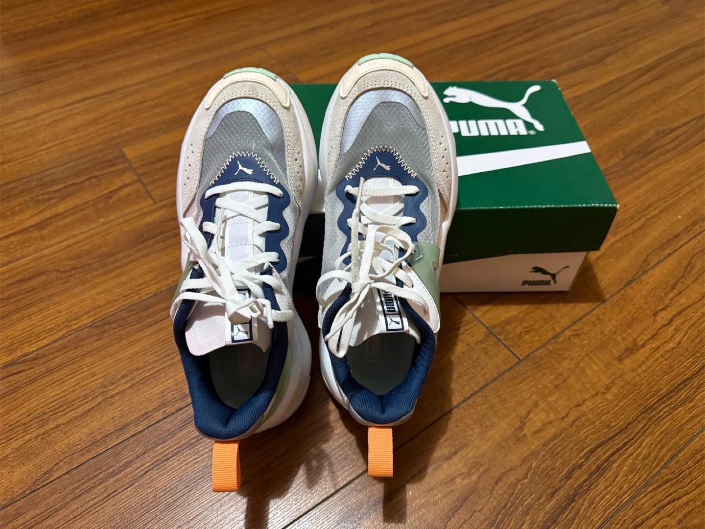 2 Sneakers - Puma White/Navy/Orange Sneakers - photo 4