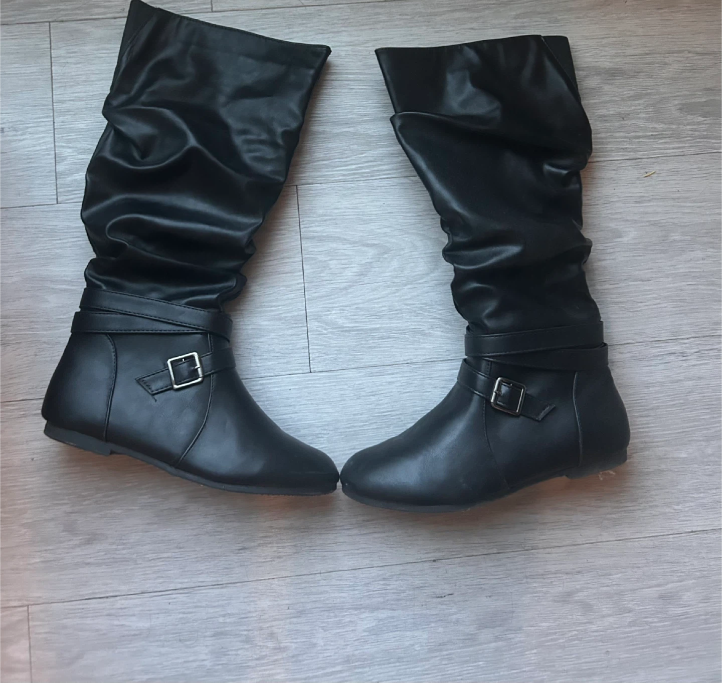 Black Knee-High Boots