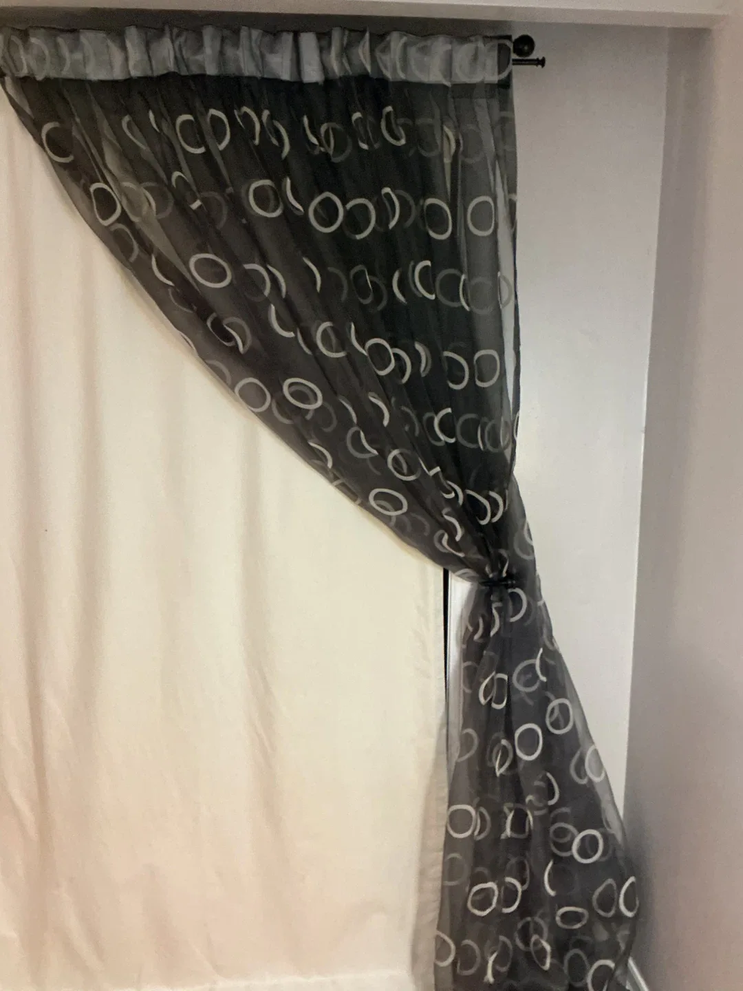 8~Set of BlackoutsCurtains - Neutral and Patterned image indicator(10)