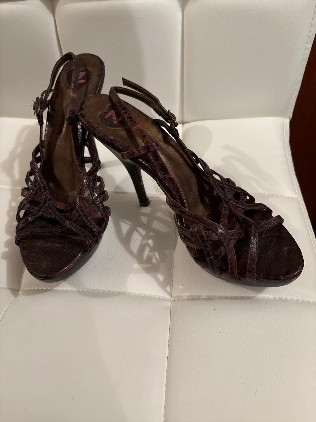 ZI Italy Brown Heels - Size 8 image indicator(2)