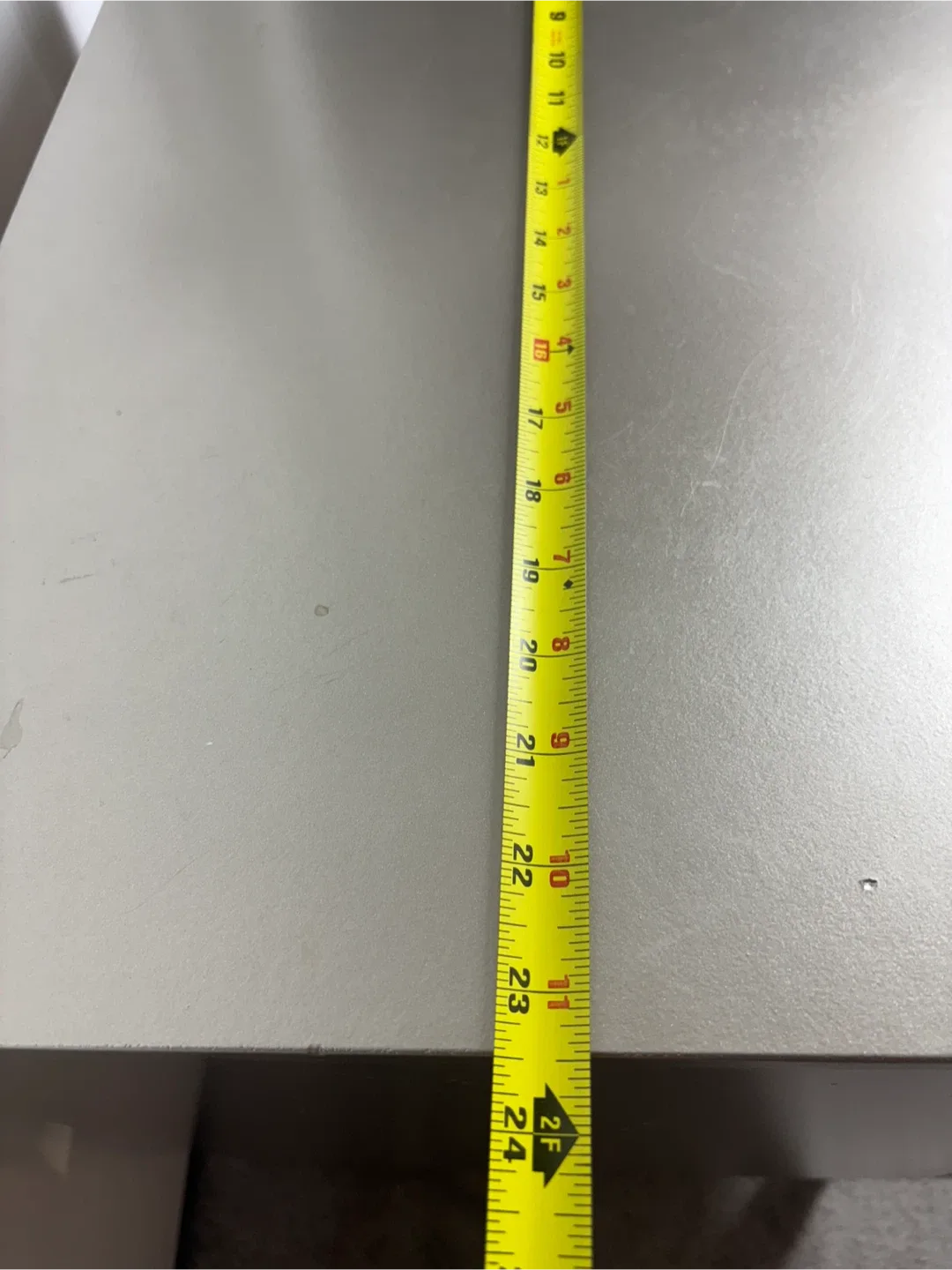 Silver 2-Drawer Nightstand- AS IS image indicator(9)