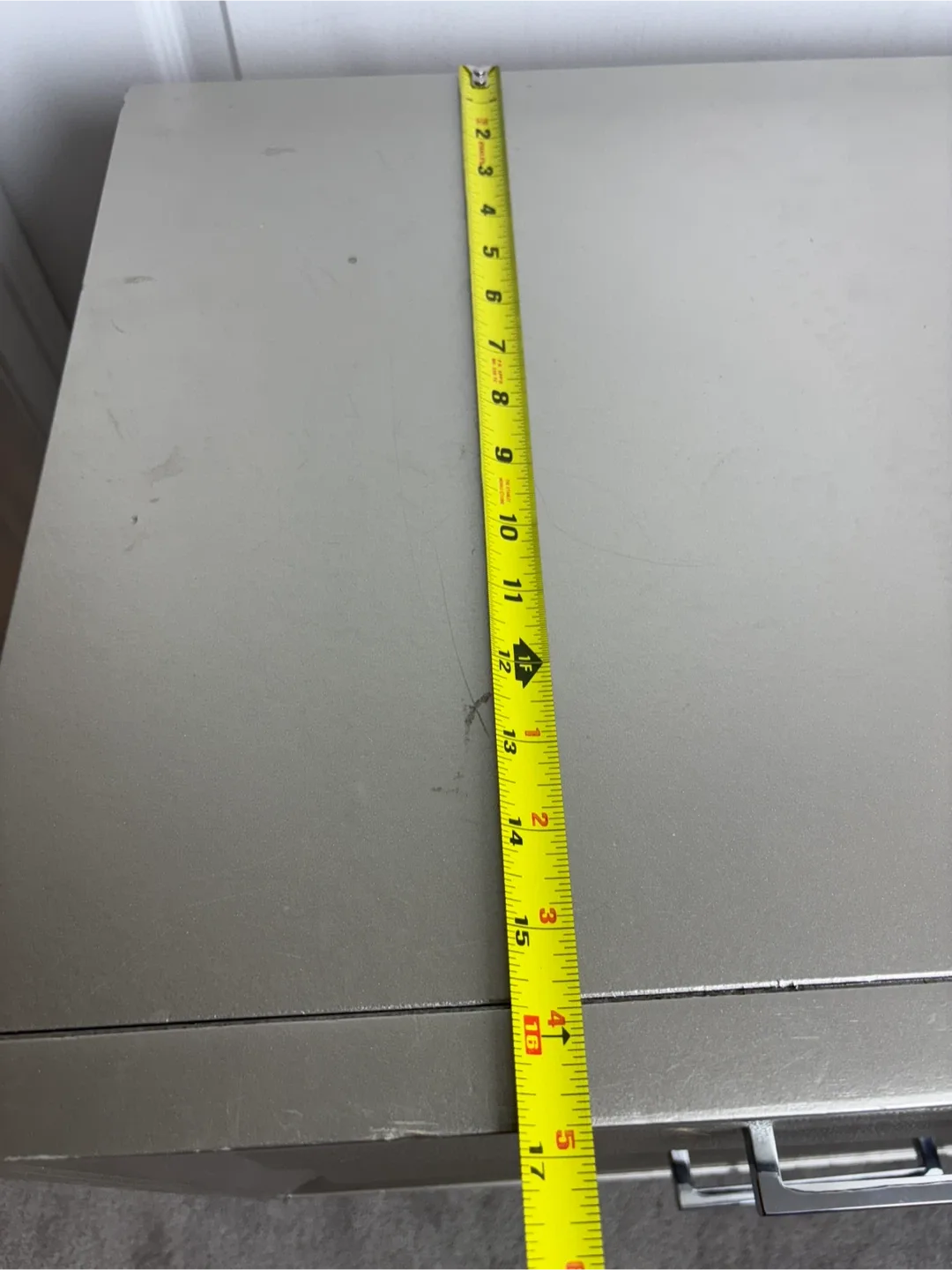 Silver 2-Drawer Nightstand- AS IS image indicator(7)