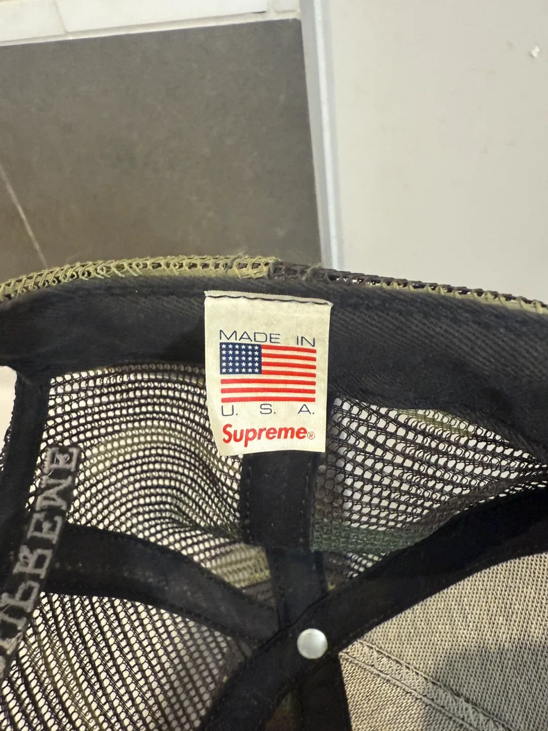 Supreme Camo Trucker Hat image indicator(3)