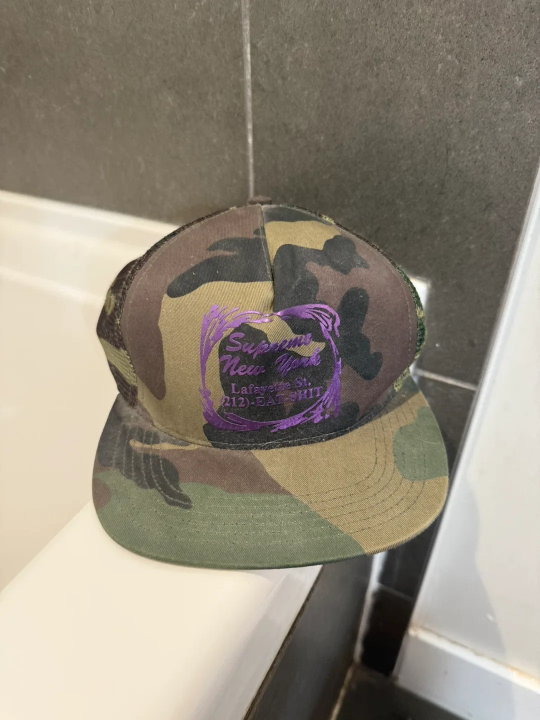 Supreme Camo Trucker Hat