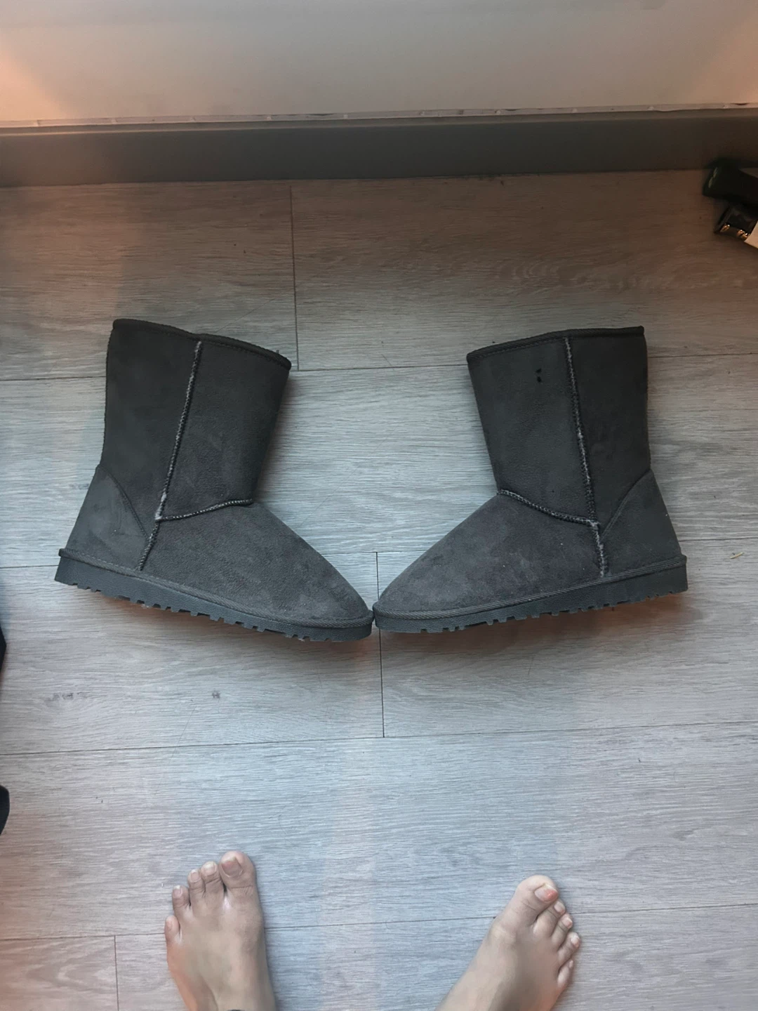 Grey Winter Boots
