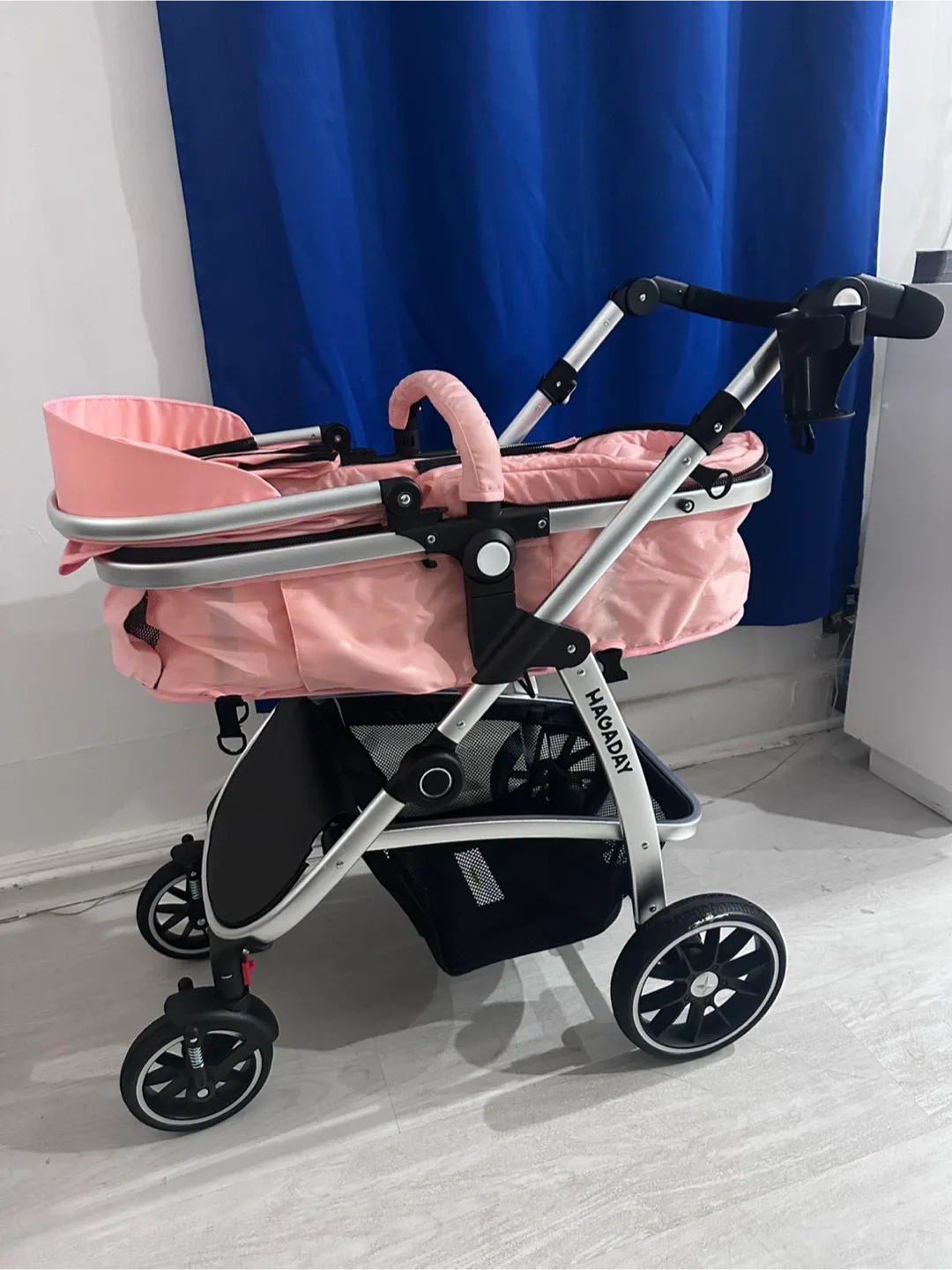 Pink baby girl Stroller image indicator(2)