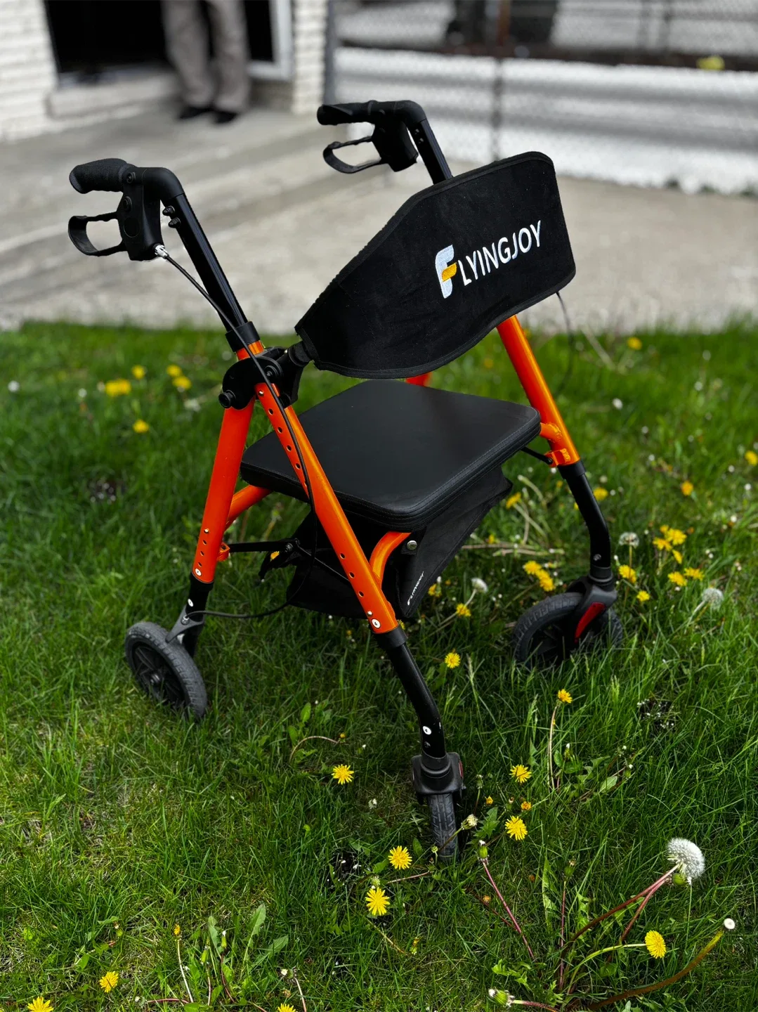 FLYINGJOY Orange & Black Walker with Seat image indicator(4)