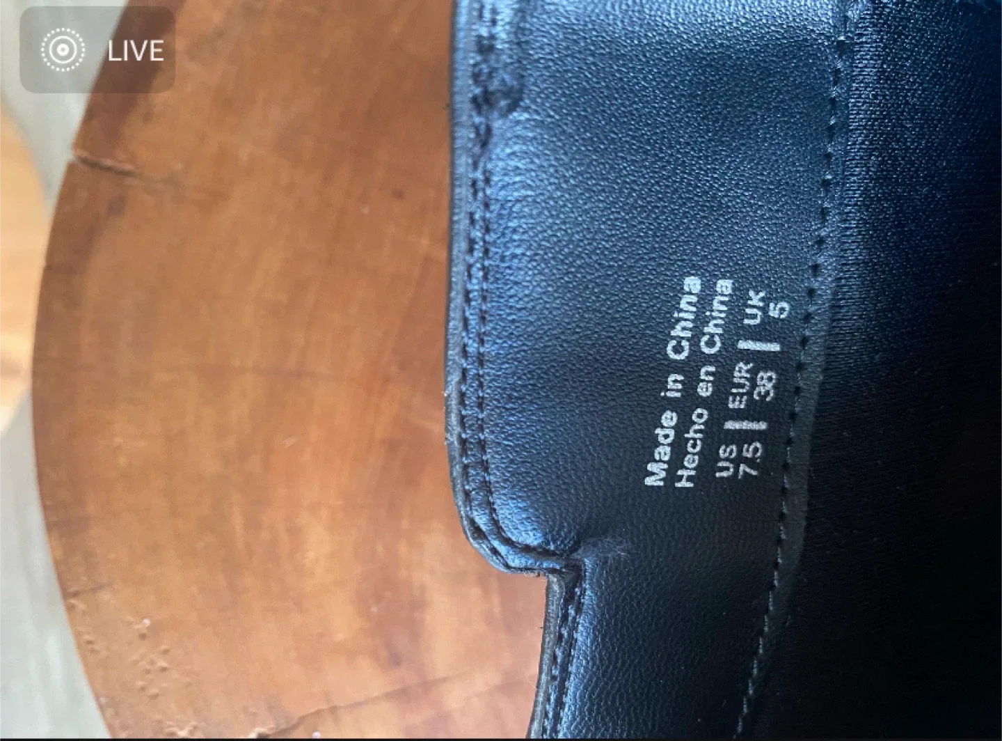 Aldo Heels, Size 7.5, Black & Gold image indicator(4)