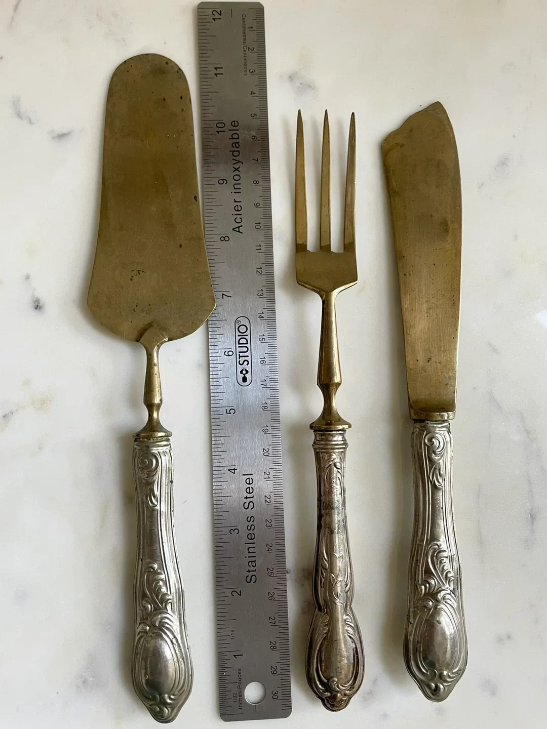 Antique 800 Silver Dessert Service Set image indicator(2)