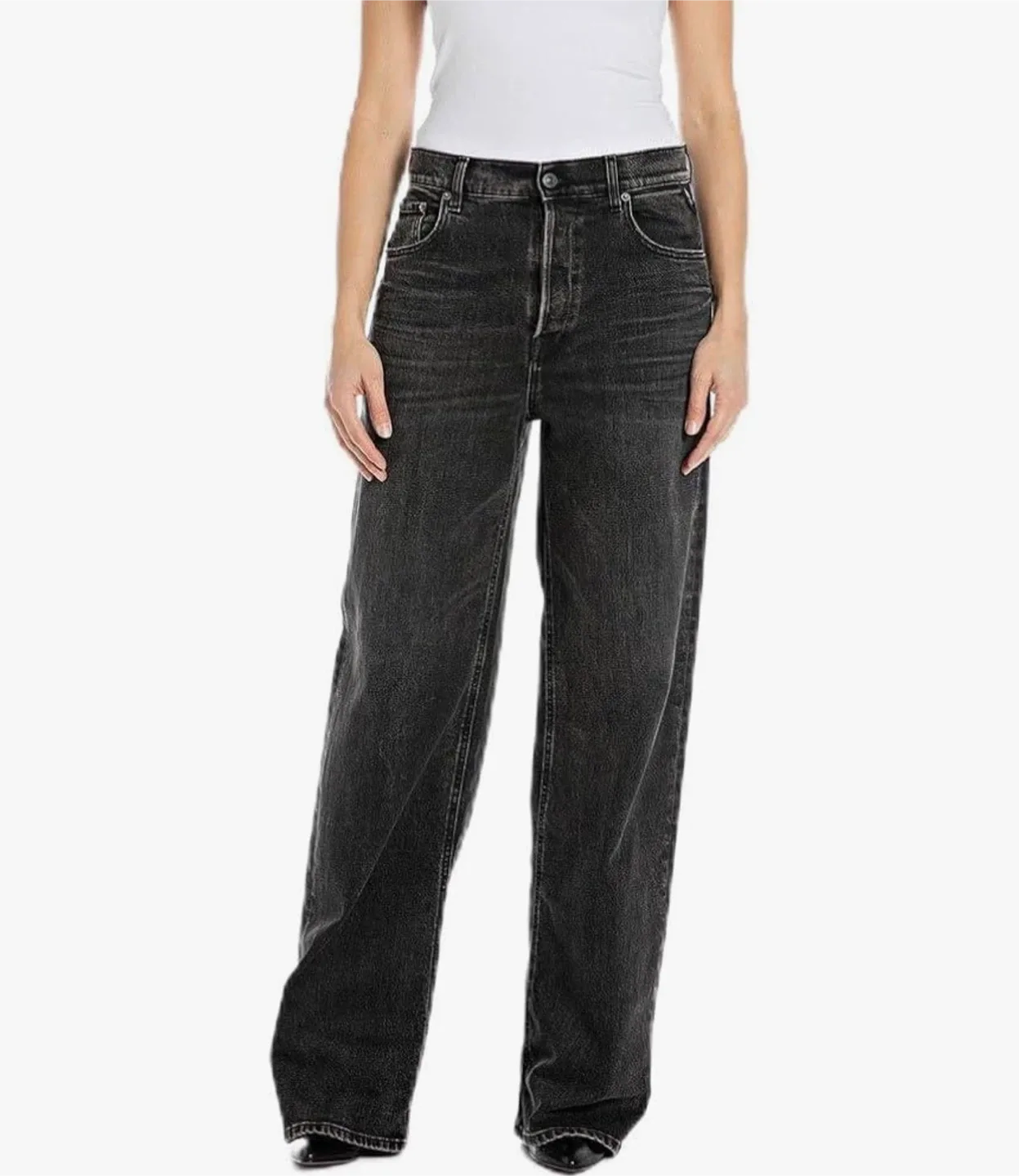 *BRAND NEW* REPLAY JEANS Cary Wide Leg — 24” / 32” image indicator(2)