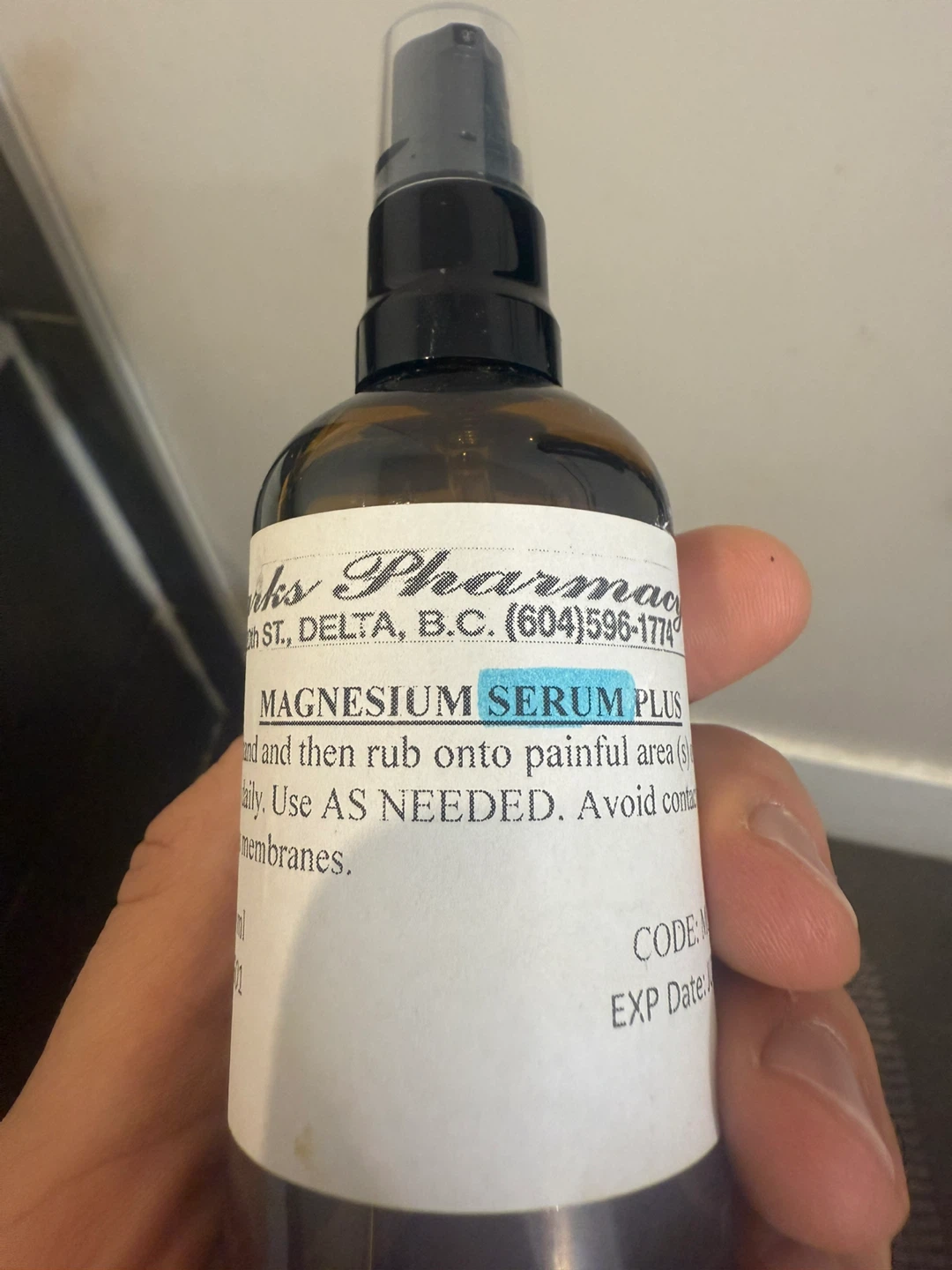 Marks Pharmacy Magnesium Serum Plus, Exp JUL 2026 - photo 2