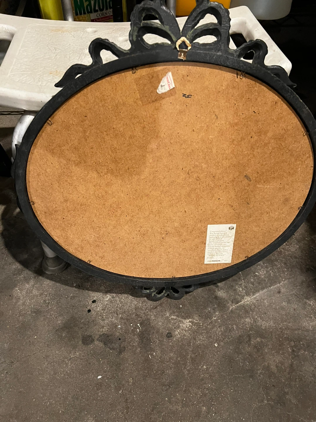 Vintage Oval Beveled Mirror - photo 2