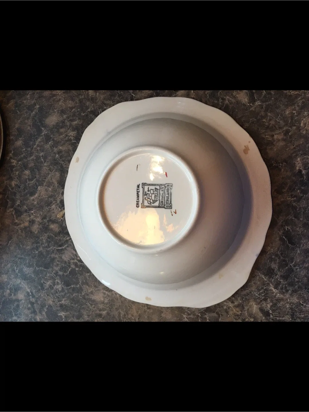 Elegant CREAM PETAL Covered Vegetable Bowl by Grindley image indicator(4)