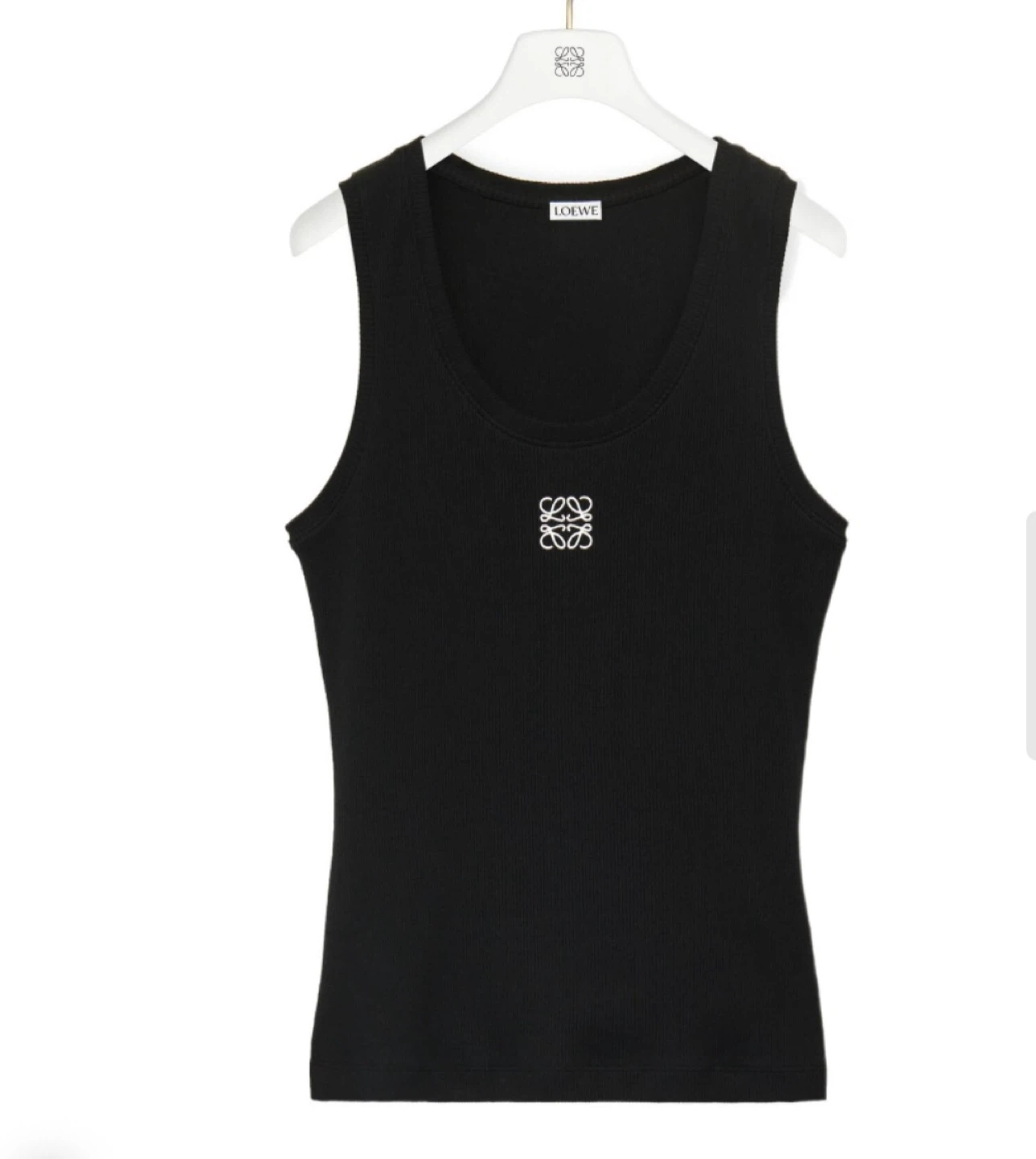 Loewe Anagram Black Sleeveless Top - Size XL - photo 2