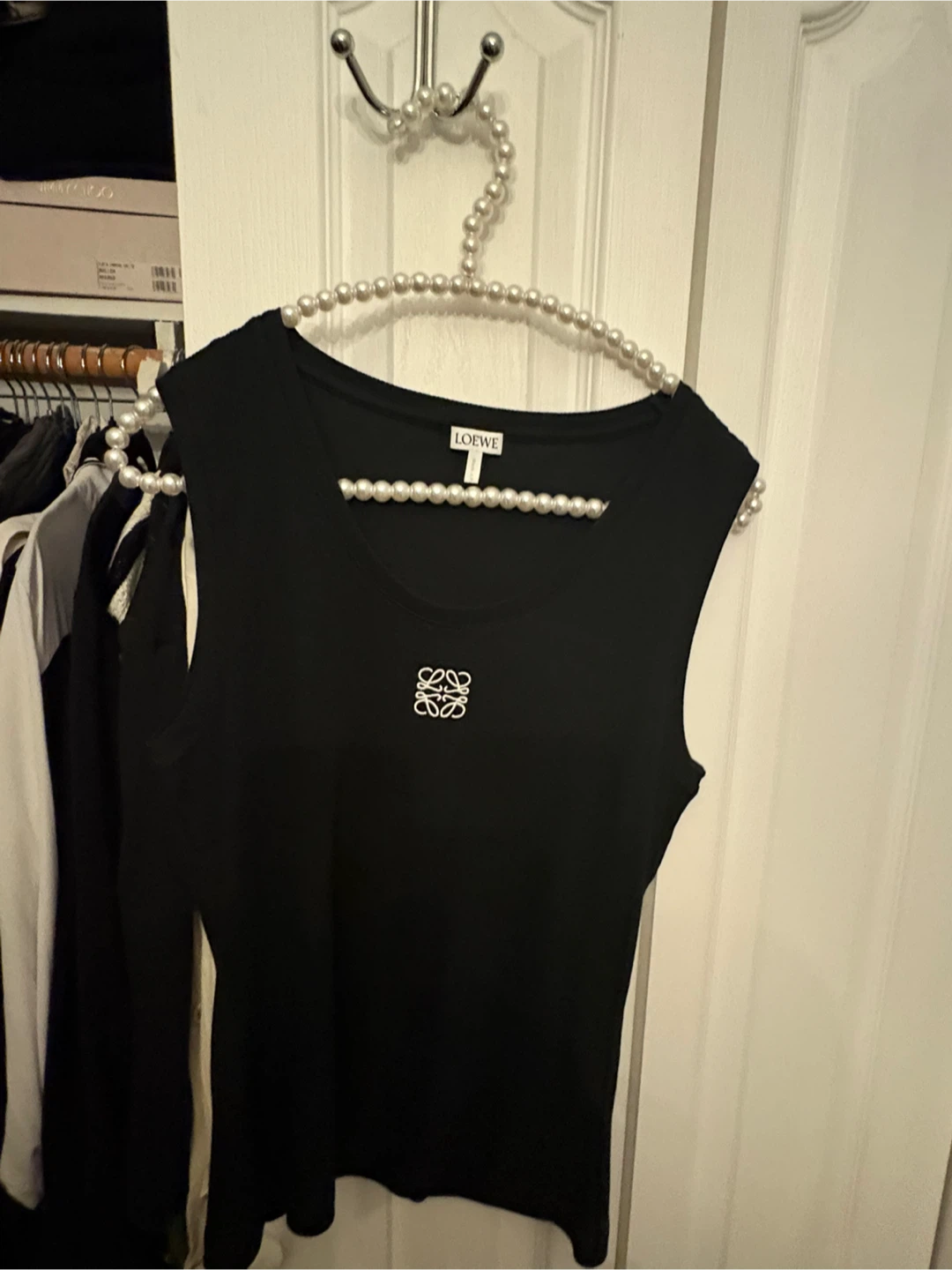 Loewe Anagram Black Sleeveless Top - Size XL - photo 5