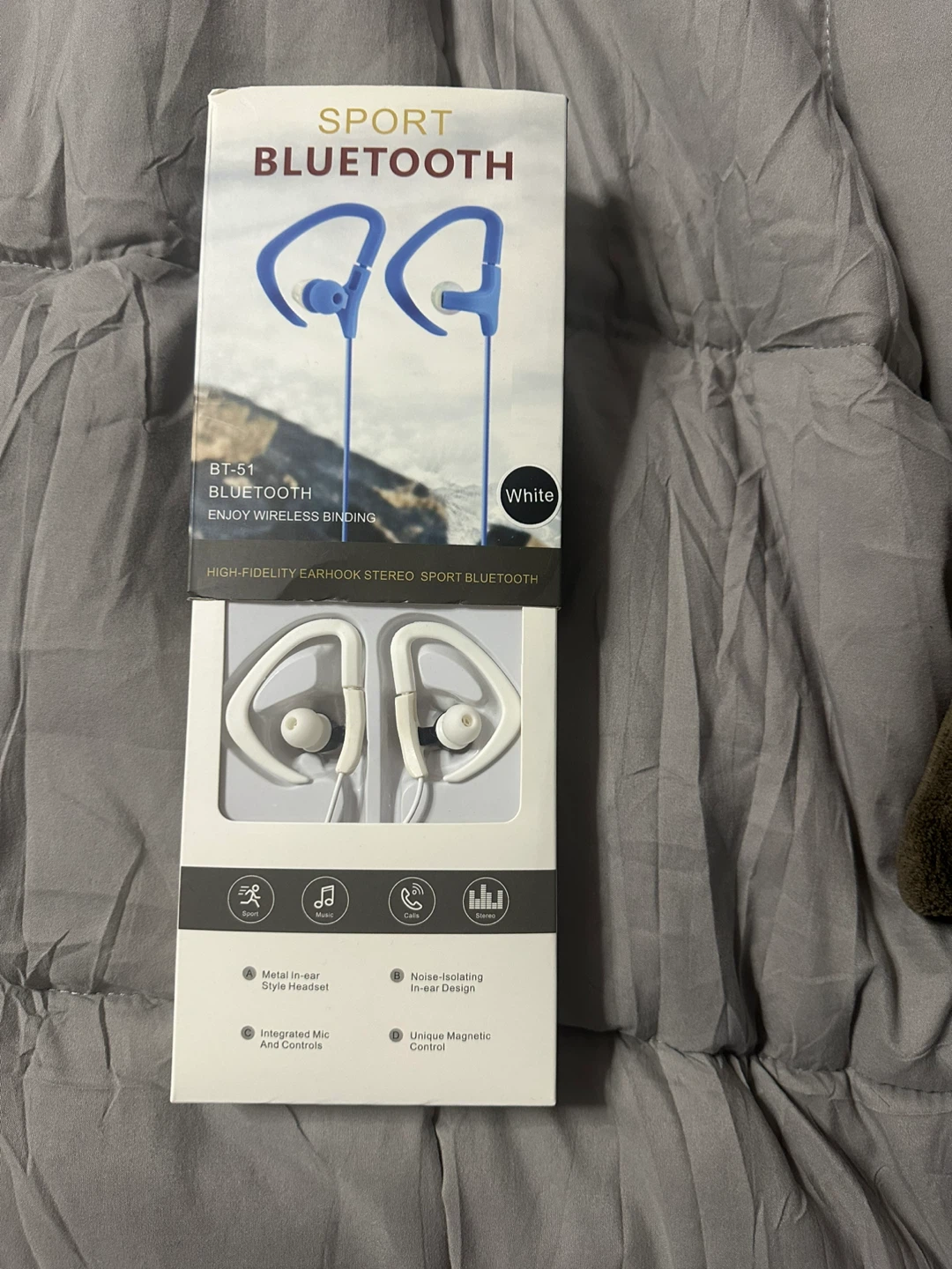Bluetooth BT-51 Sport Headset - White