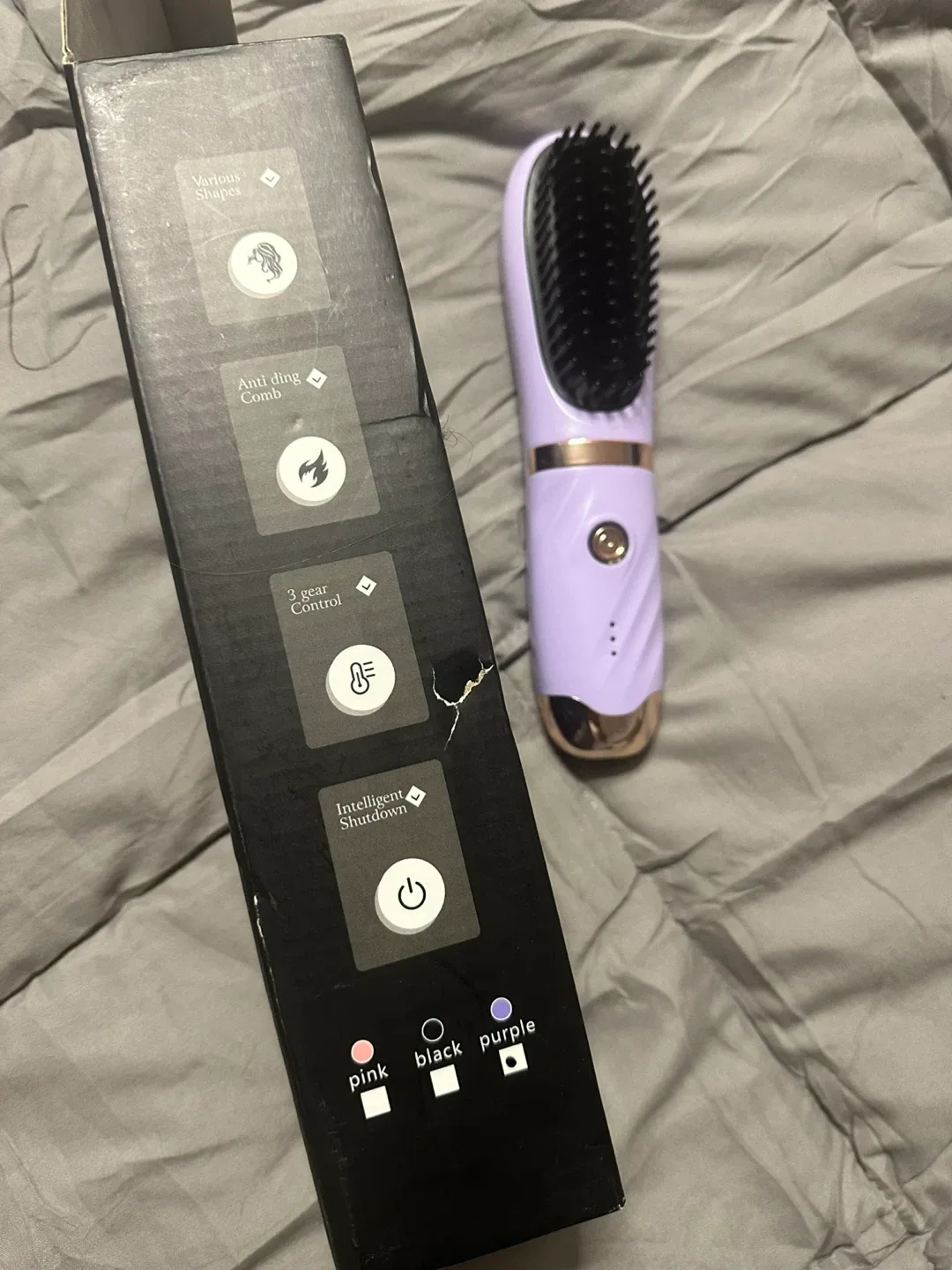 Straight Hair Comb - Purple image indicator(2)