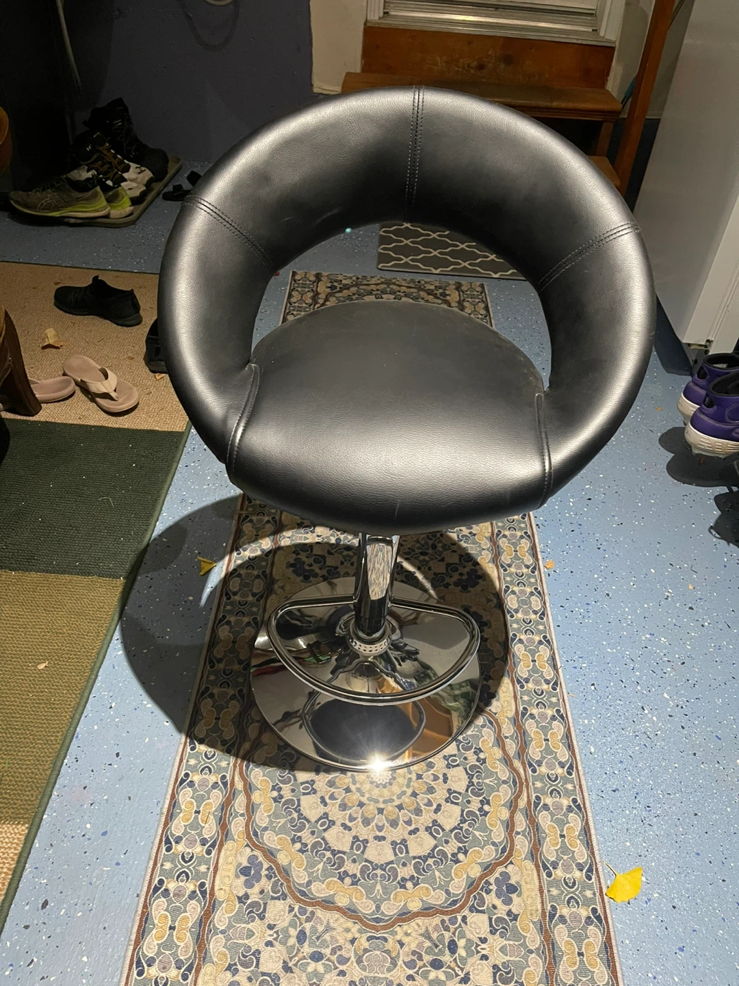 Black Swivel Bar Stool