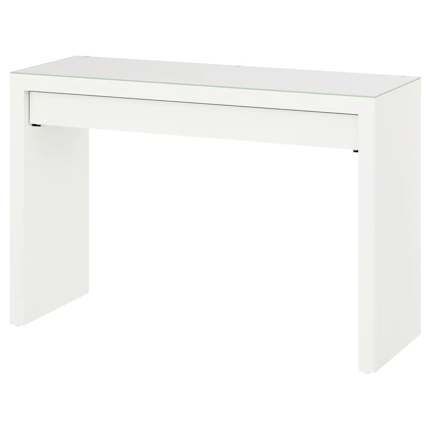 IKEA Hemnes White Vanity Table with Glass Top - photo 3