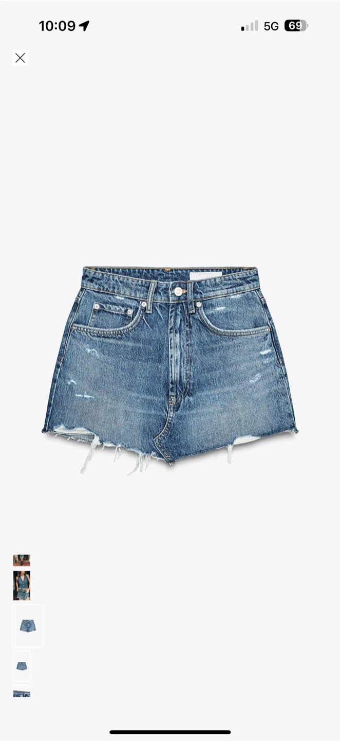 Zara Denim Mini Skirt - Size S - photo 3