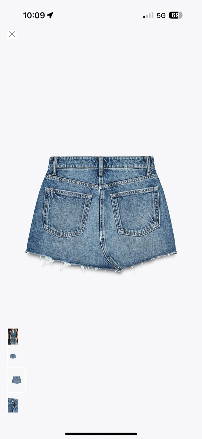 Zara Denim Mini Skirt - Size S - photo 4