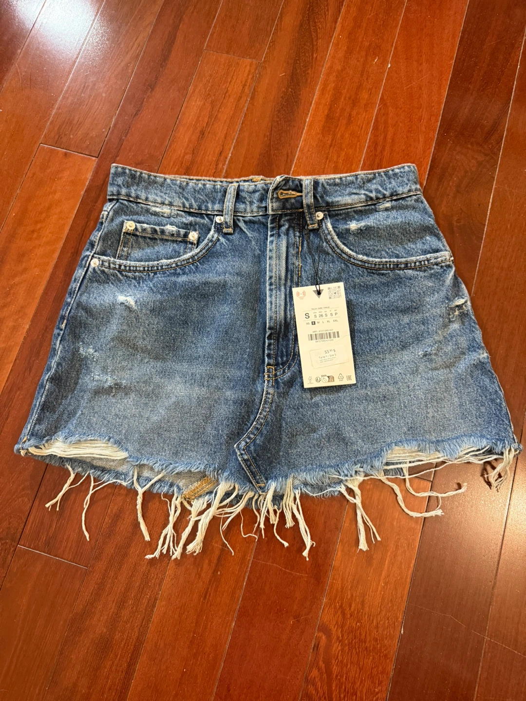 Zara Denim Mini Skirt - Size S - photo 5