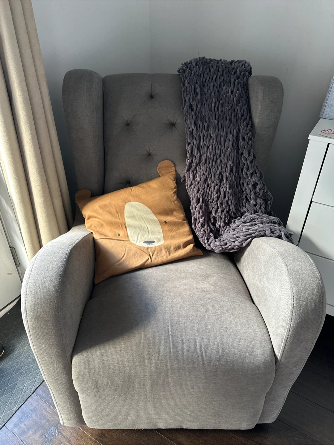 Reclining rocking chair/glider