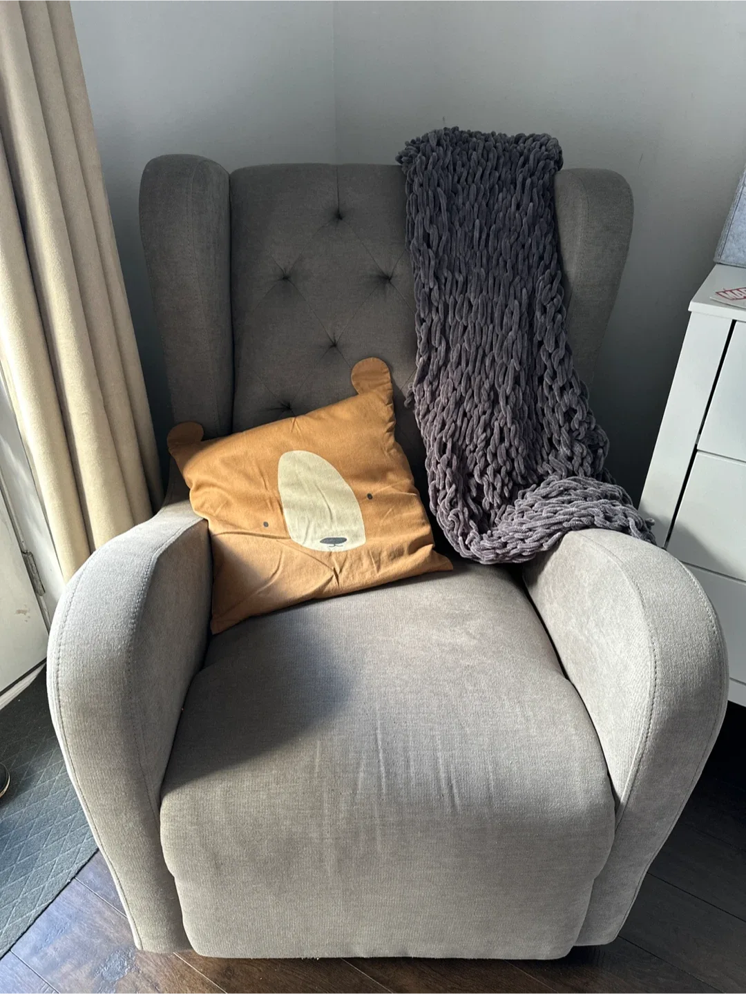 Reclining rocking chair/glider thumbnail